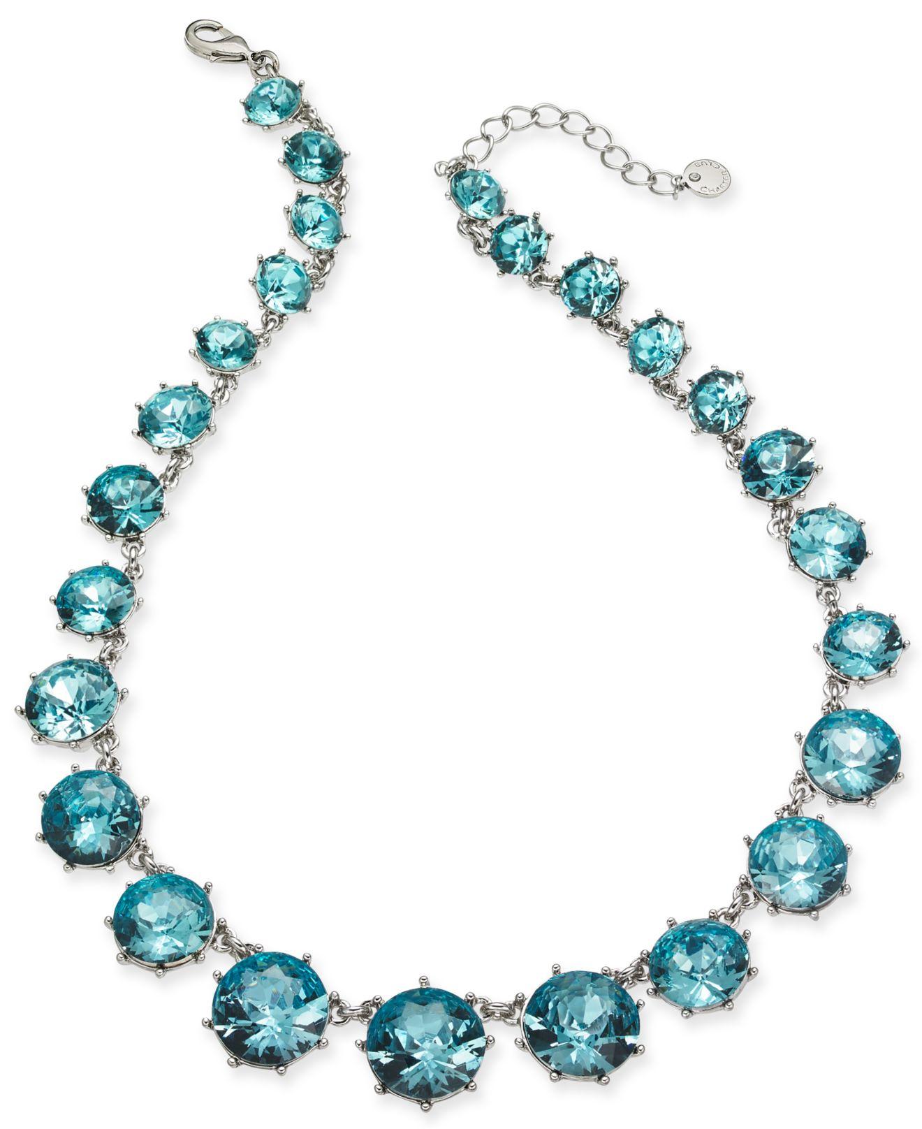 Charter Club Stone Collar Necklace, 17