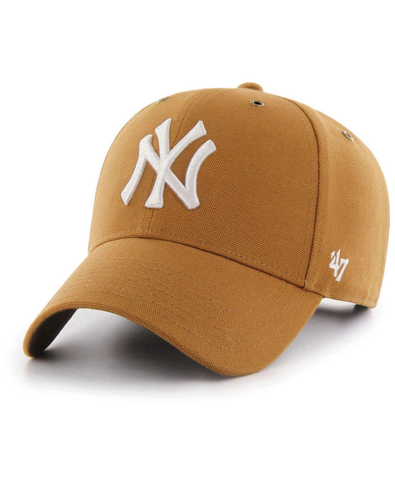 47 Brand New York Yankees Carhartt Mvp Cap in Brown for Men Lyst