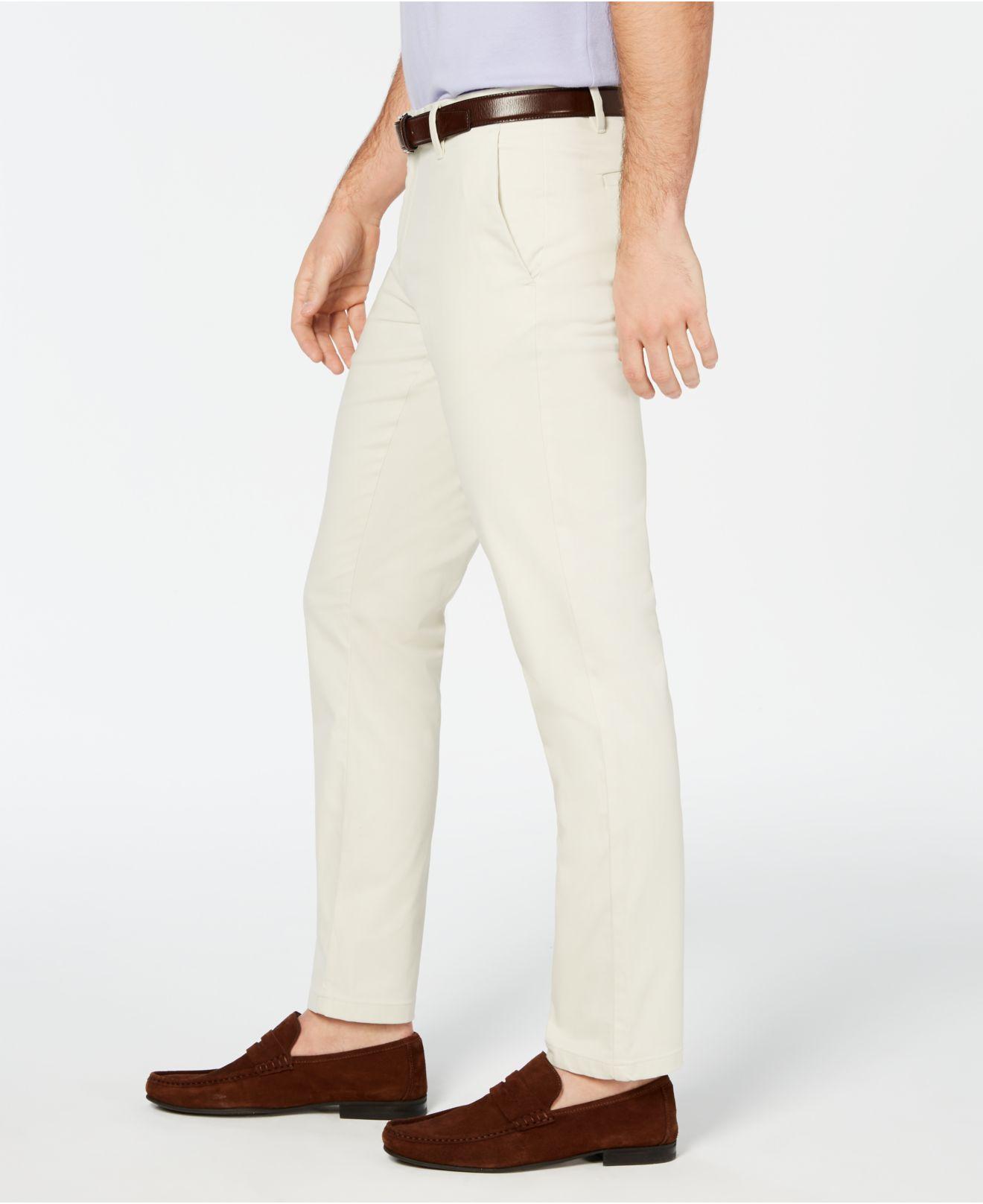 DKNY Bedford Slim-straight Fit Performance Stretch Sateen Pants in ...