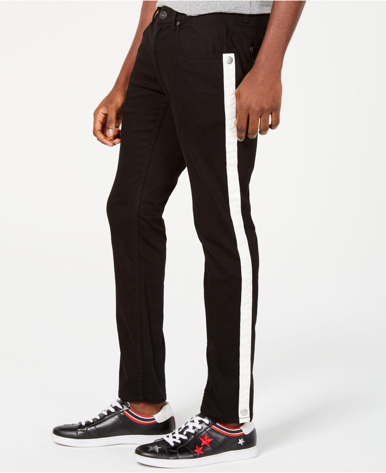 Lyst - Inc International Concepts Skinny-fit Stretch Side-stripe Jeans ...