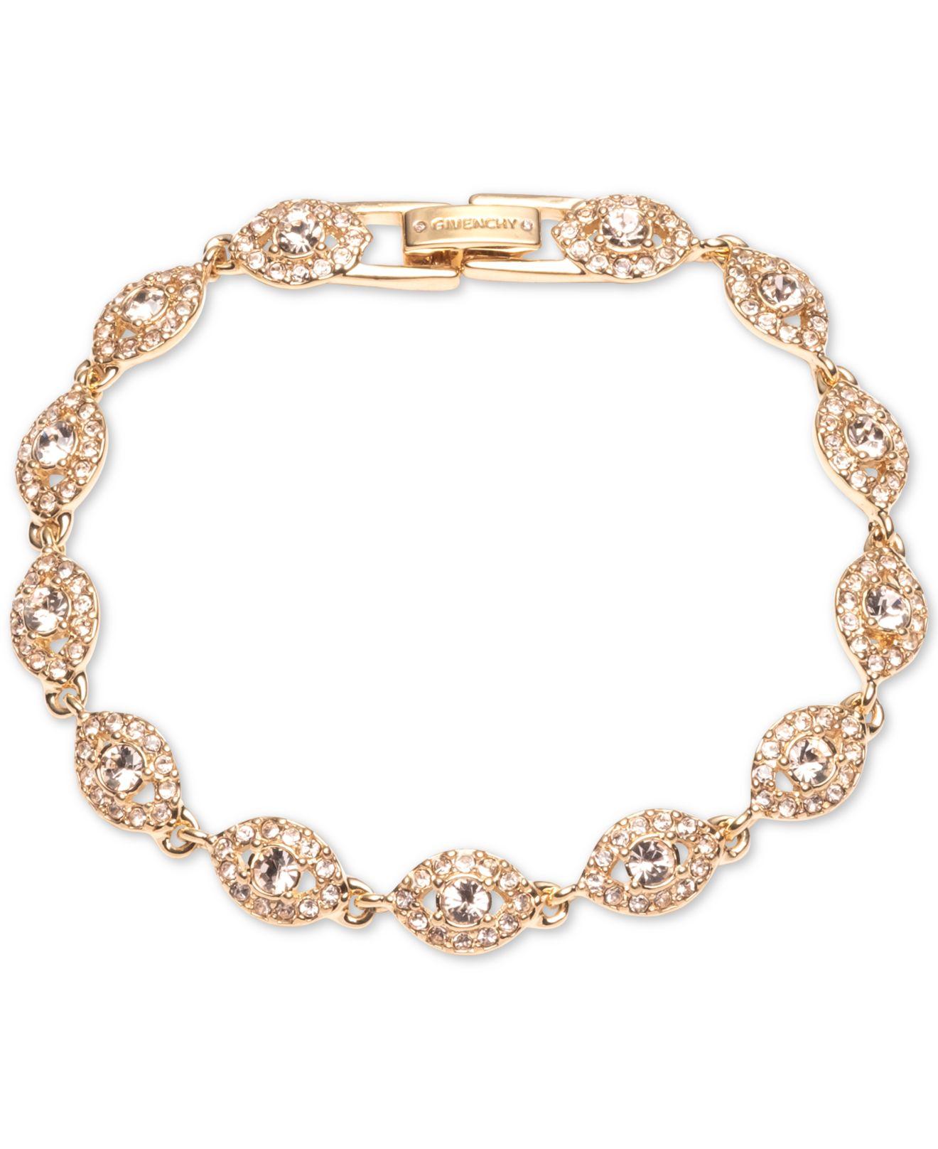 Lyst - Givenchy Crystal Flex Bracelet in Metallic