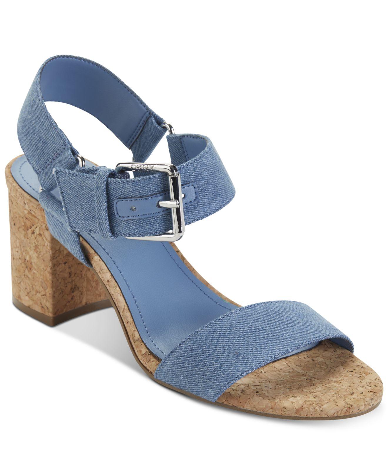 DKNY Sierra Dress Sandals, Created For Macy�s in Blue Lyst