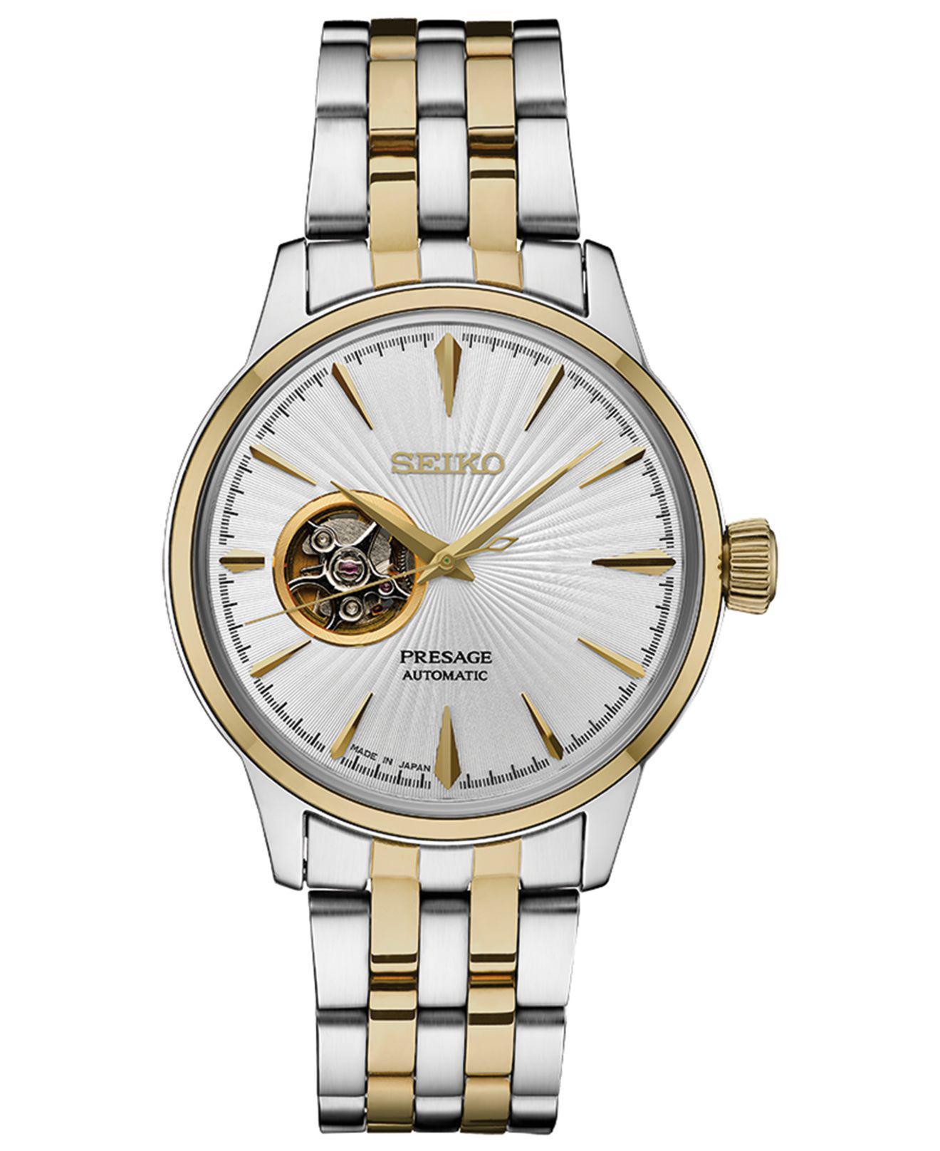 seiko men's presage automatic watch