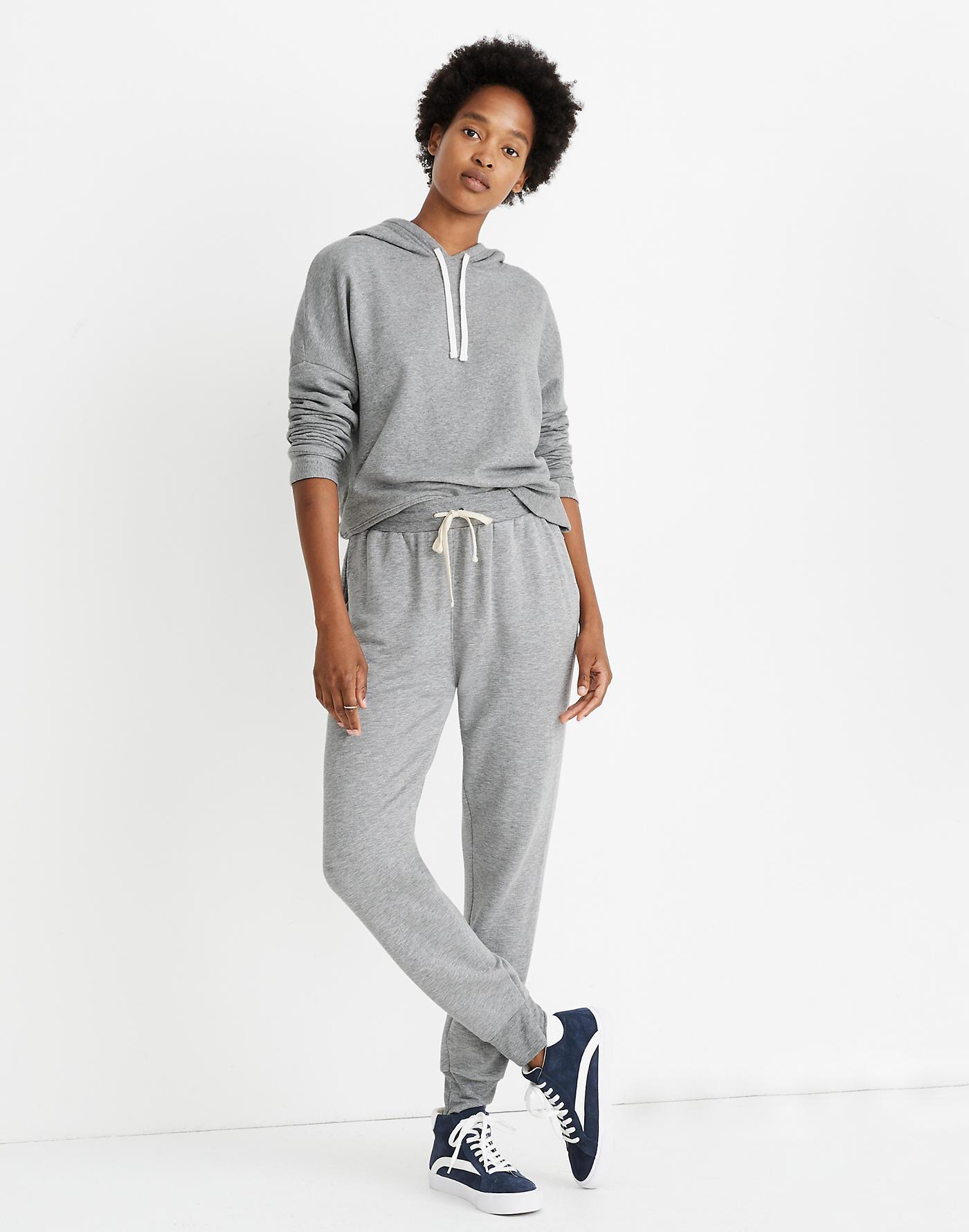 gray oversized sweatpants