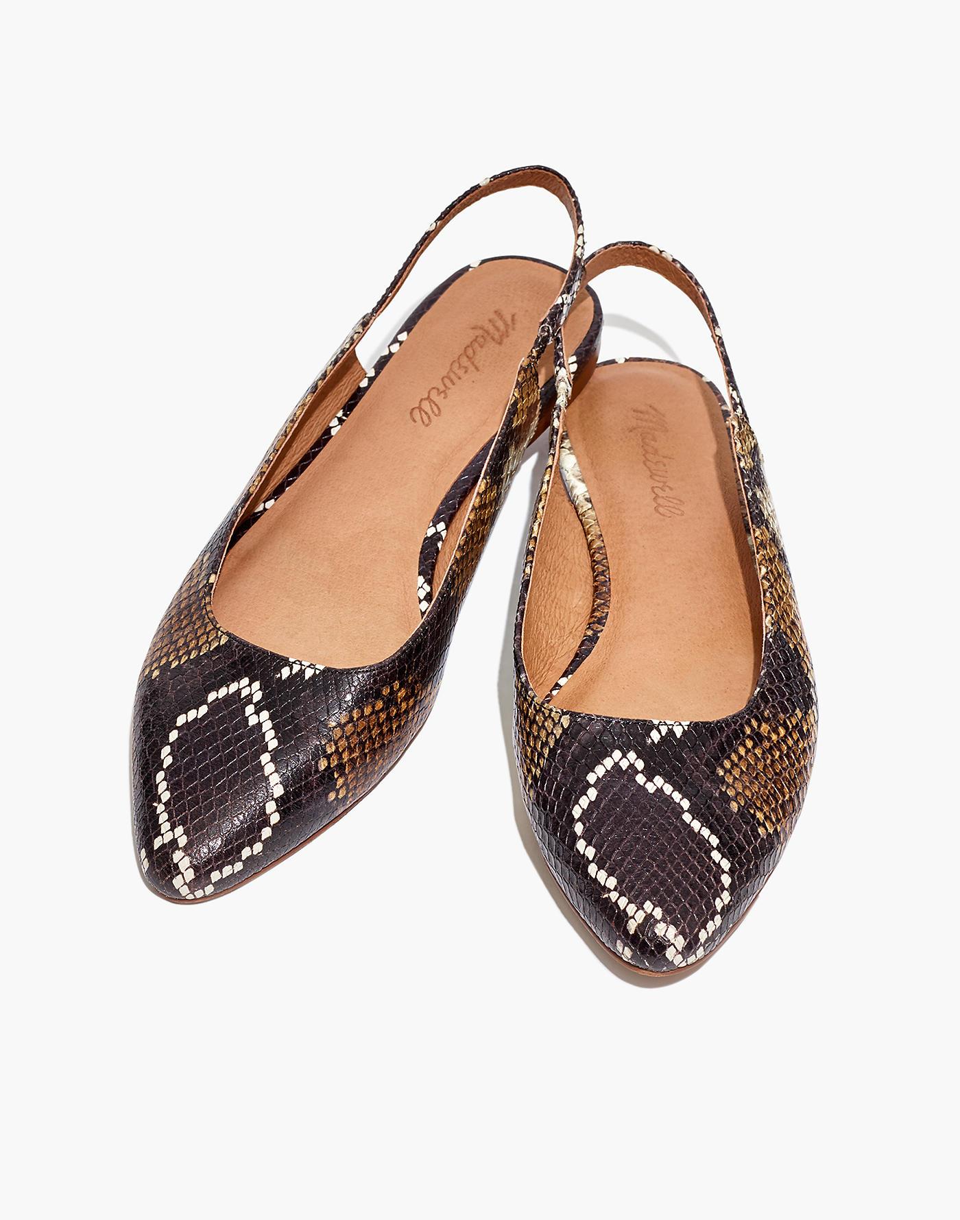 express snakeskin flats