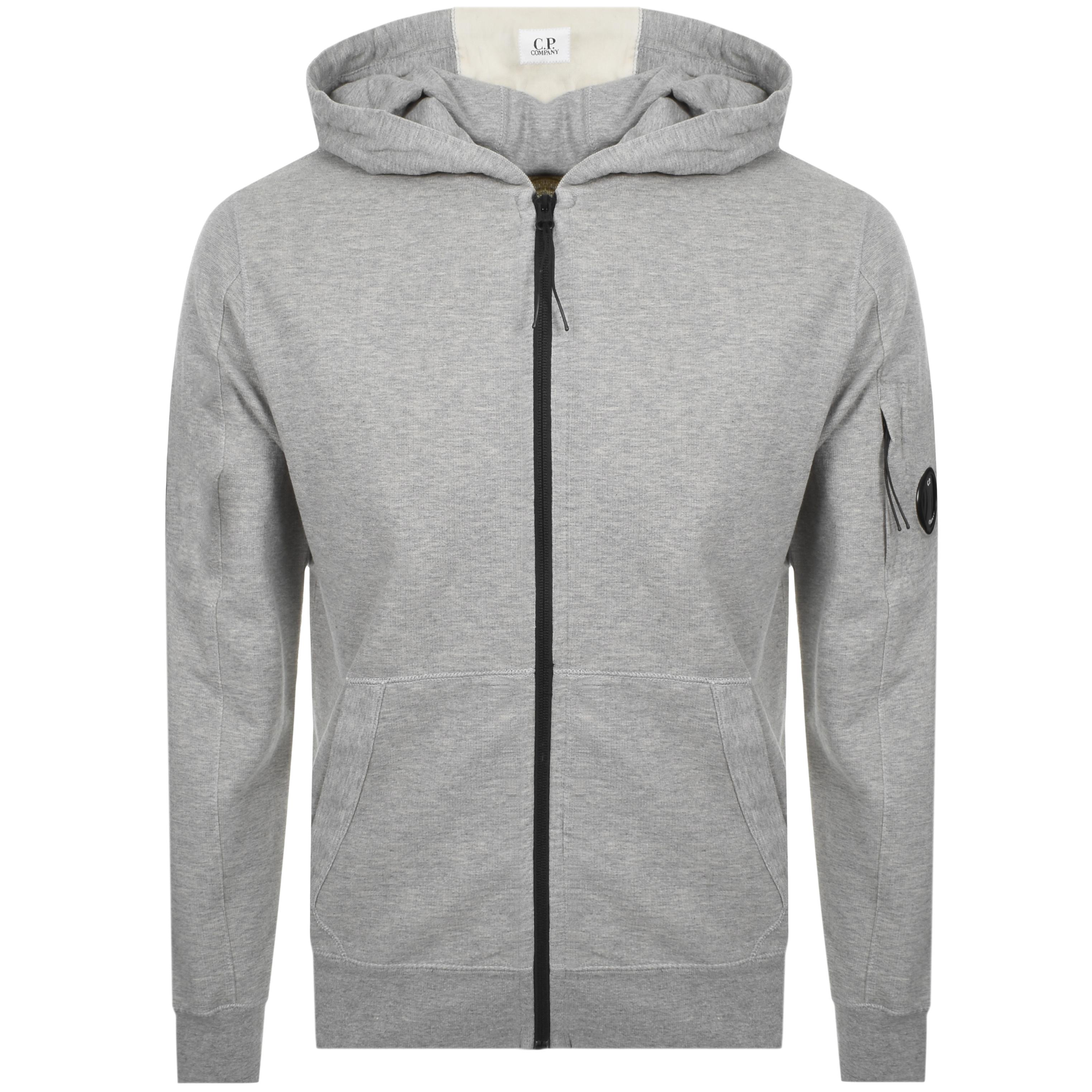 C P Company Cp Company Full Zip Goggle Hoodie Grey in Gray for Men - Lyst