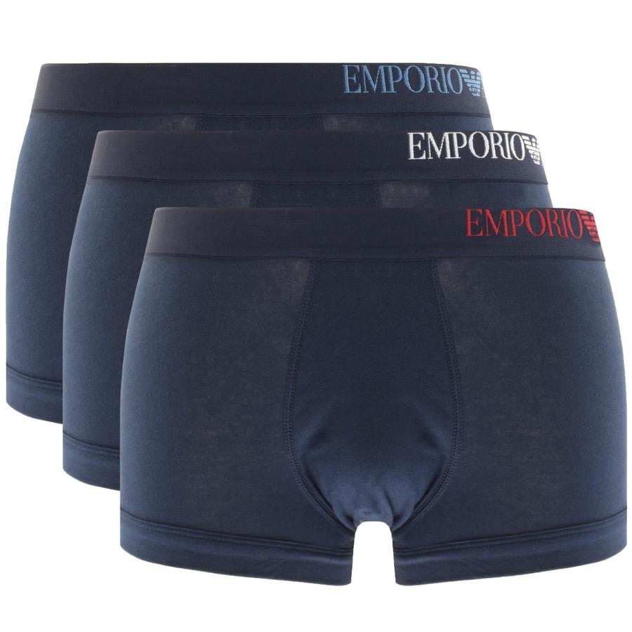 Armani Emporio Underwear 3 Pack Boxers in Blue for Men - Lyst