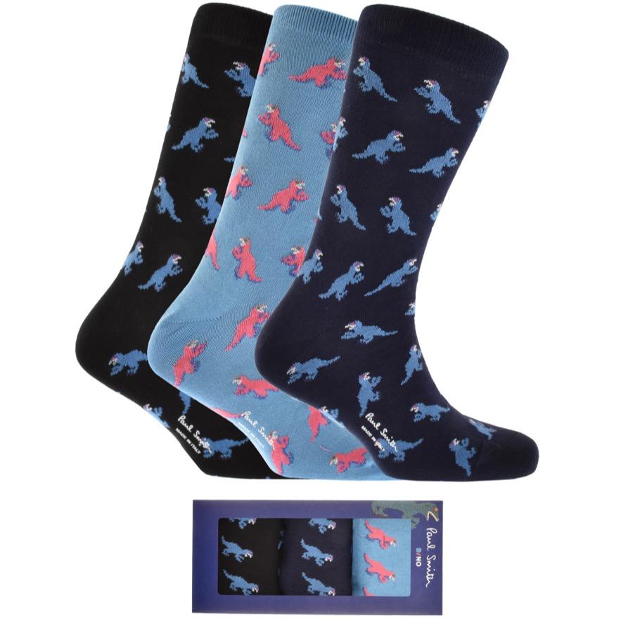 Paul Smith Gift Set Three Pack Dinosaur Socks in Blue for Men - Lyst