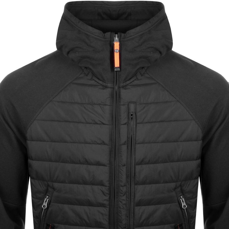 parajumpers full zip hooded abel jacket black parajumpers full zip hooded abel jacket black