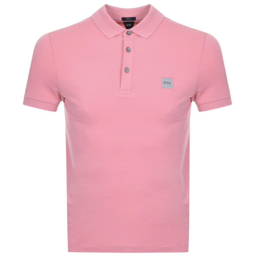 BOSS by Hugo Boss Cotton Passenger Polo T Shirt Pink for Men - Lyst