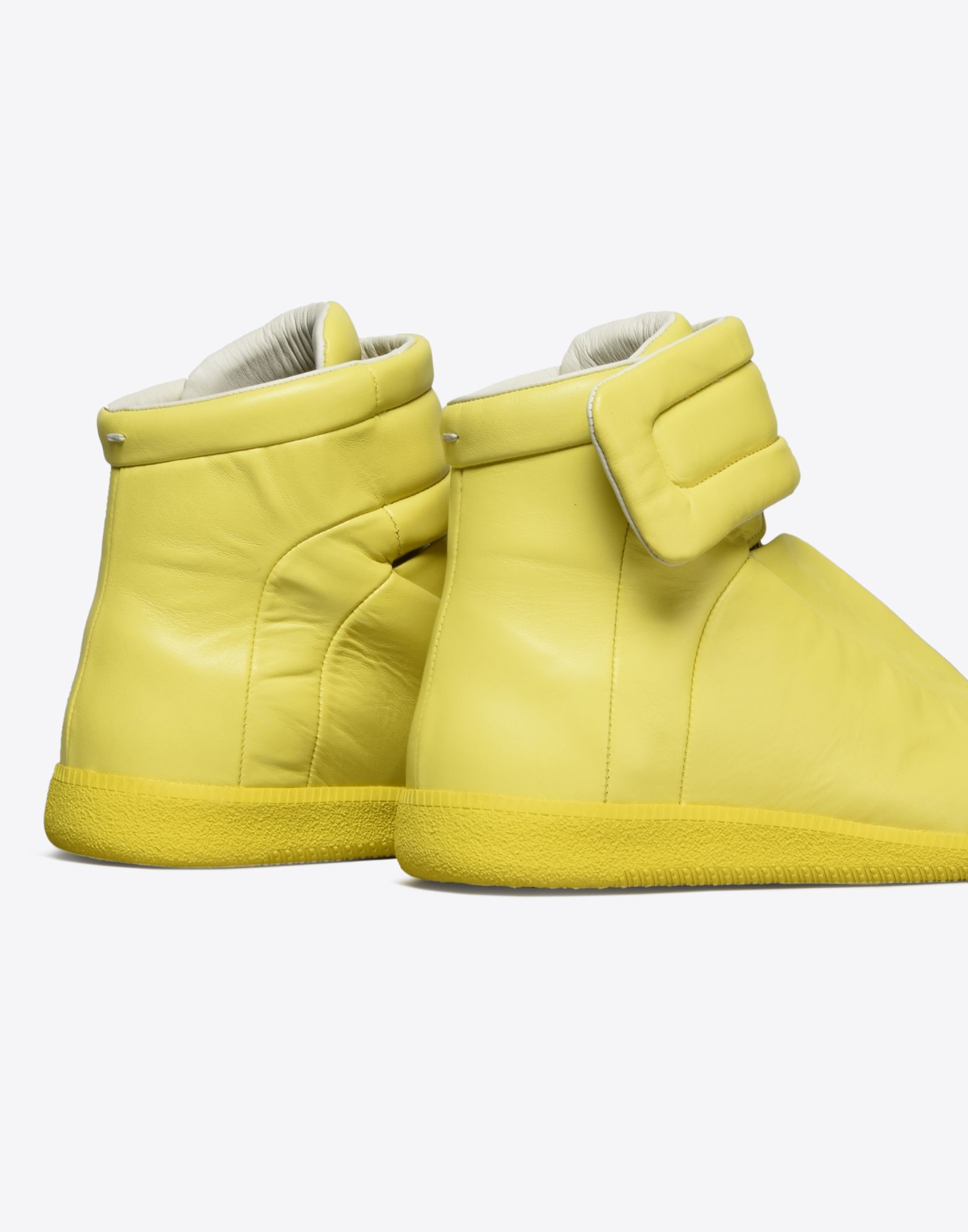 Lyst - Maison Margiela Future High-Top Leather Sneakers in Yellow