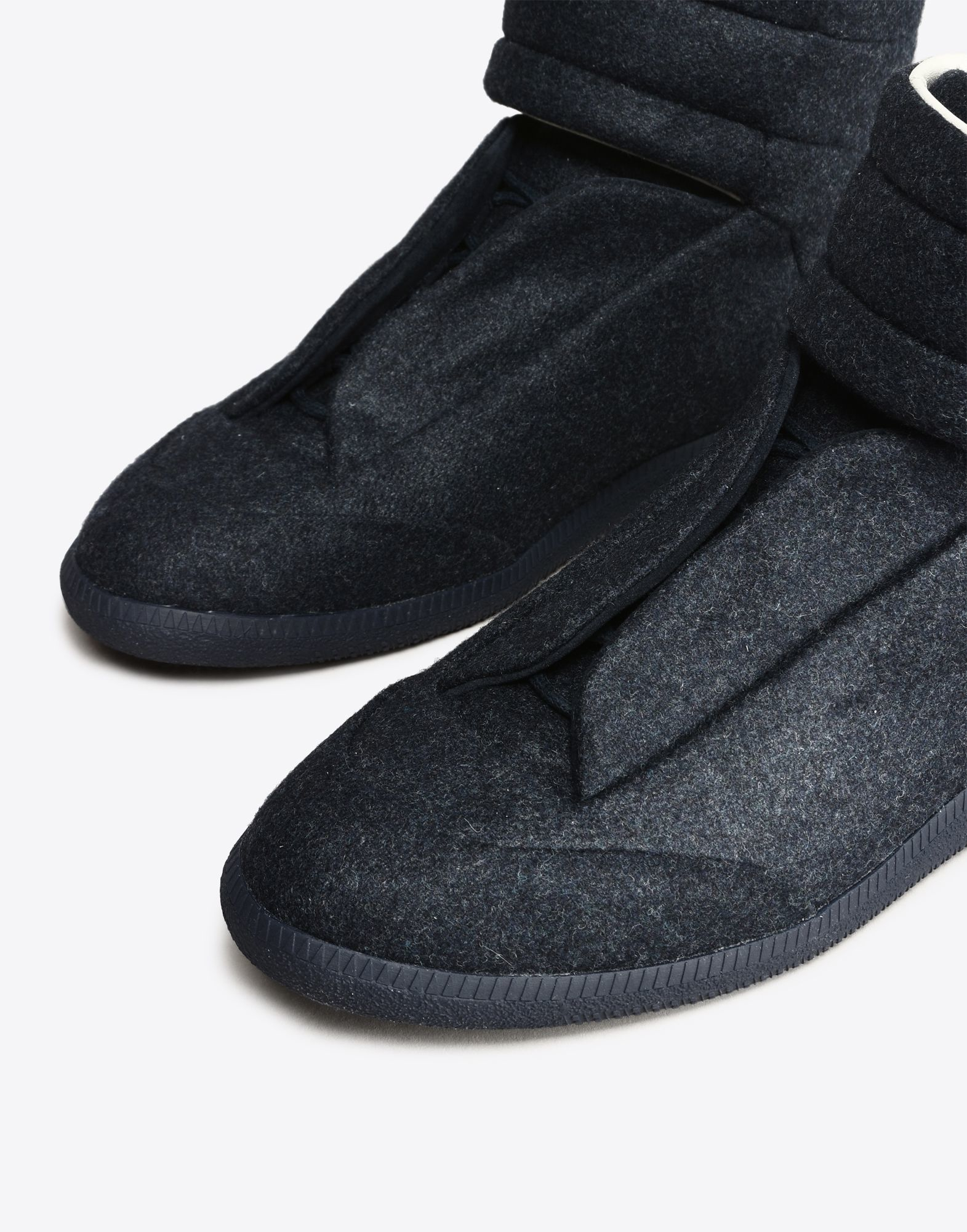 Maison Margiela Future Wool-blend High-Top Sneakers in ...