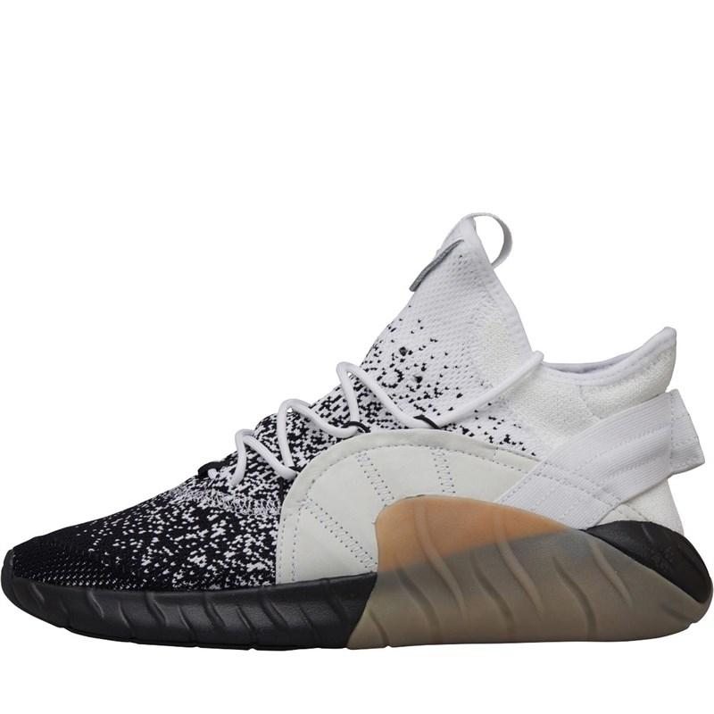 adidas Originals Leather Tubular Rise Primeknit Trainers adidas Originals Leather Tubular Rise Primeknit Trainers