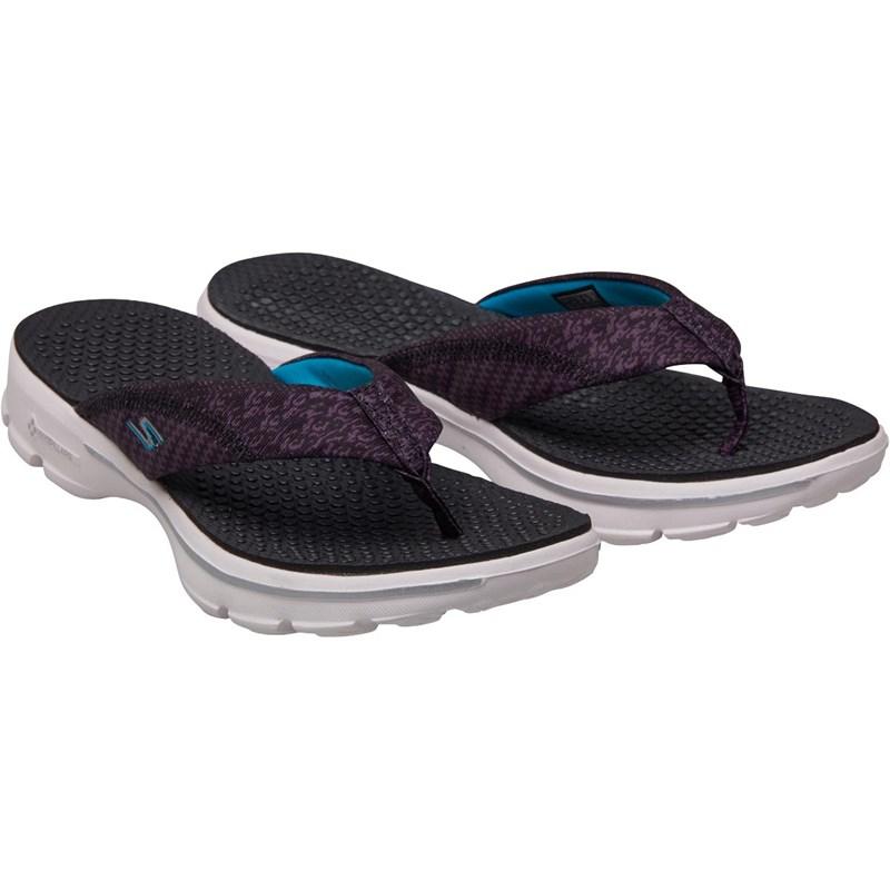 skechers womens gowalk pizazz toe post sandals