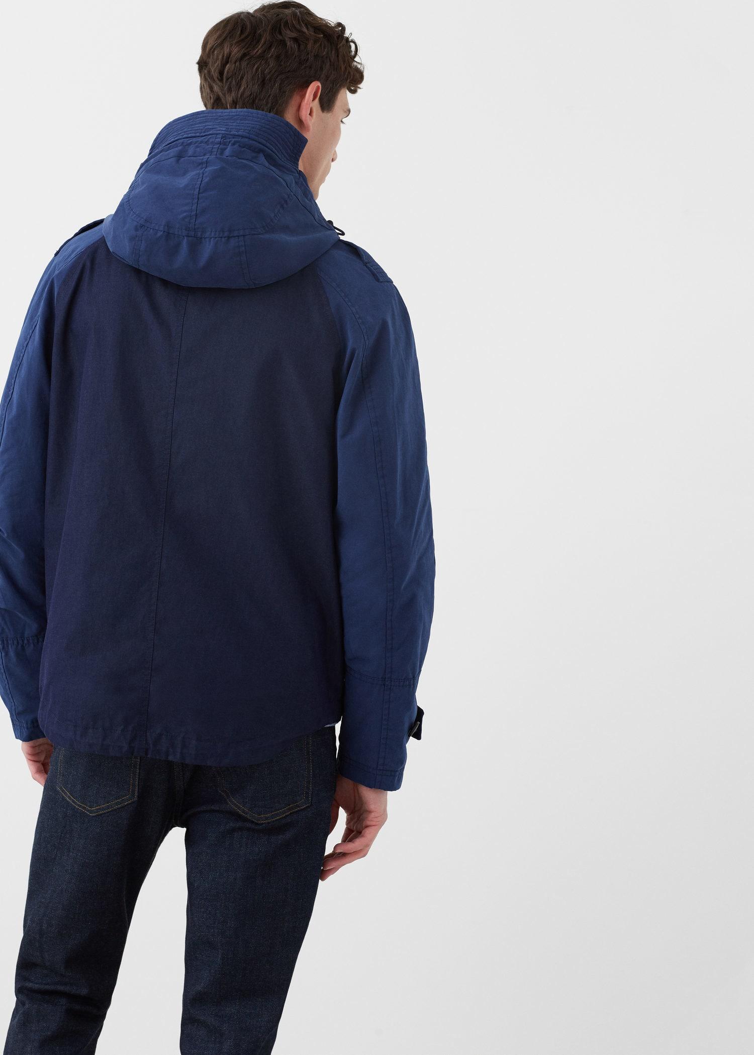 Lyst - Mango Incorporated-visor Hooded Jacket in Blue for Men