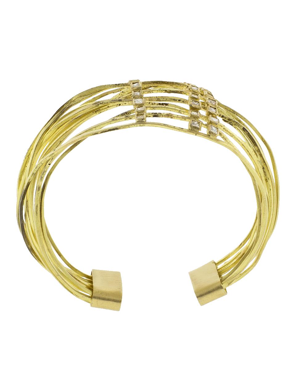 Boaz Kashi Diamond Wire Wrap Cuff Bracelet in Metallic - Lyst
