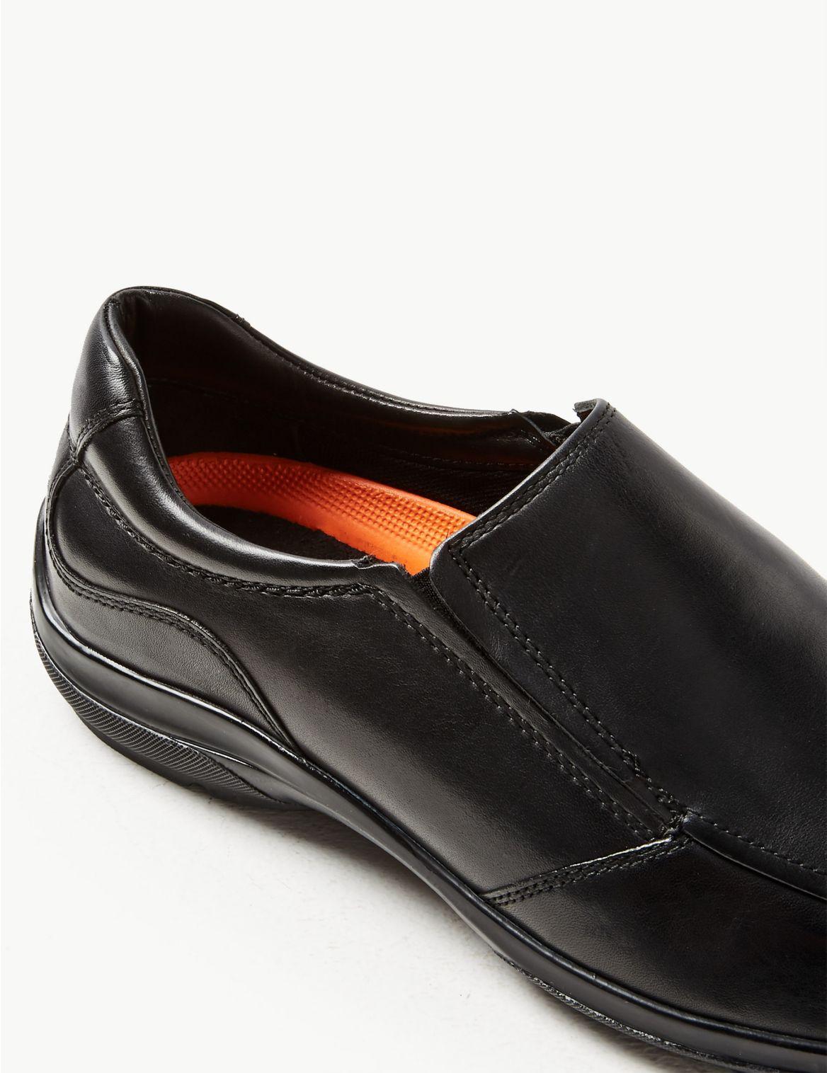 Marks & Spencer Leather Slipon Shoes With Airflextm Black for Men Lyst
