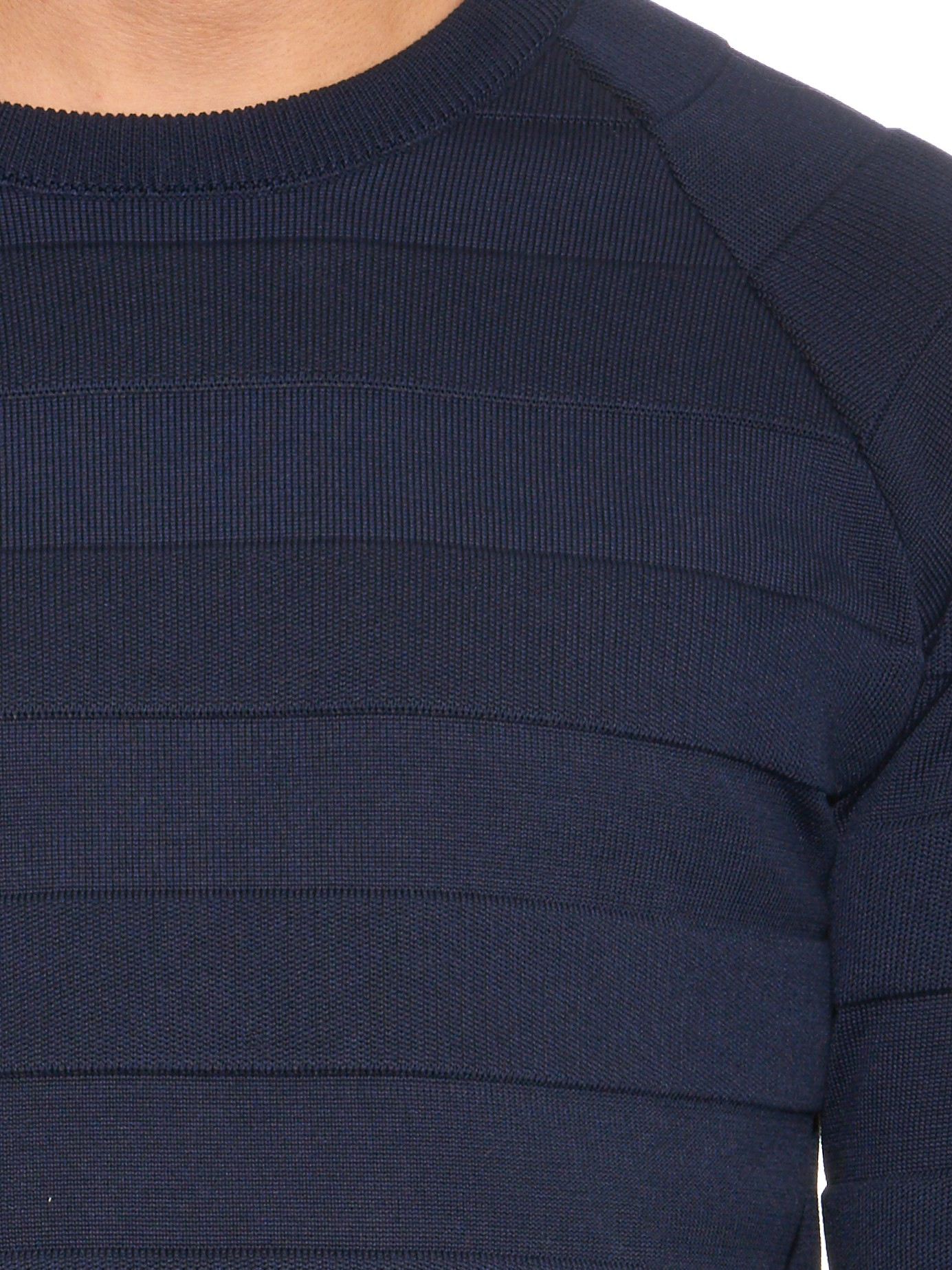 Balenciaga Crew-neck Cotton-blend Sweater in Blue for Men | Lyst