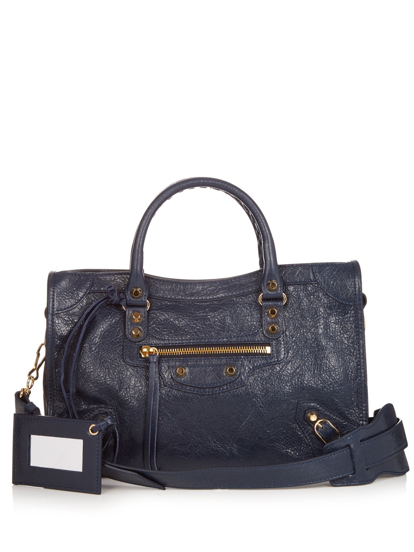 Balenciaga Classic City Leather Tote in Blue | Lyst