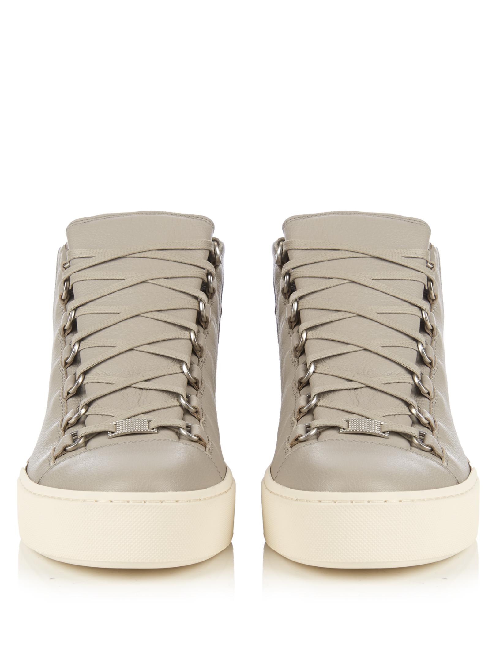 balenciaga arena high top grey
