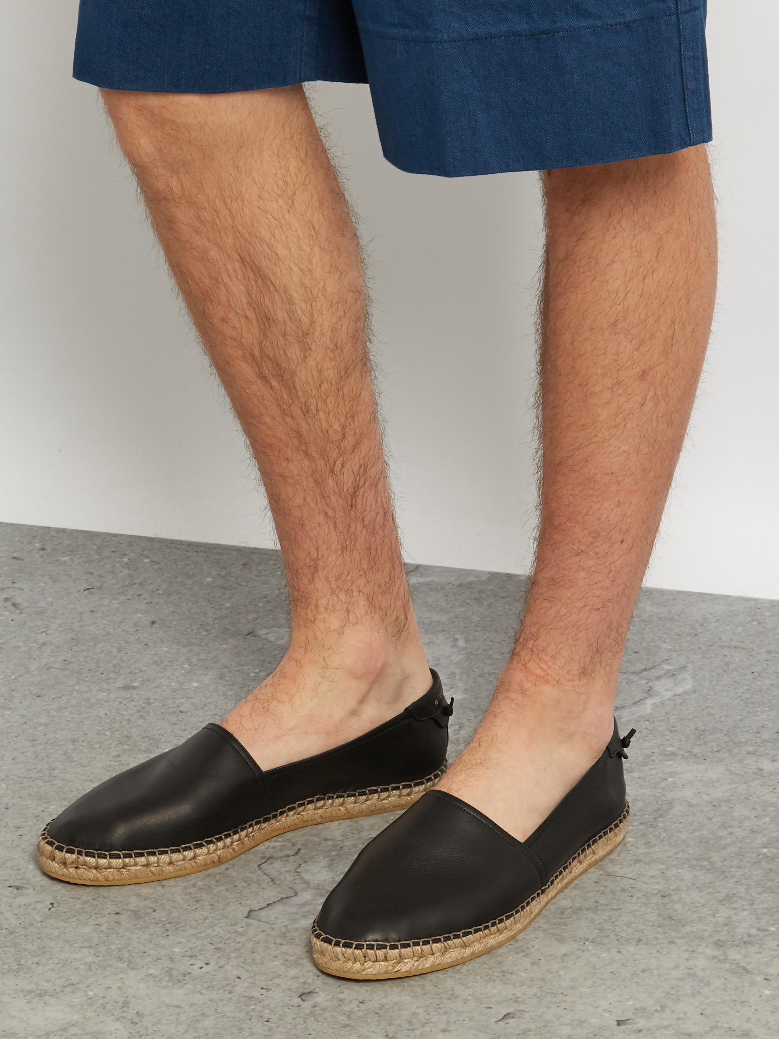 Givenchy Leather Espadrilles  in Black for Men Lyst