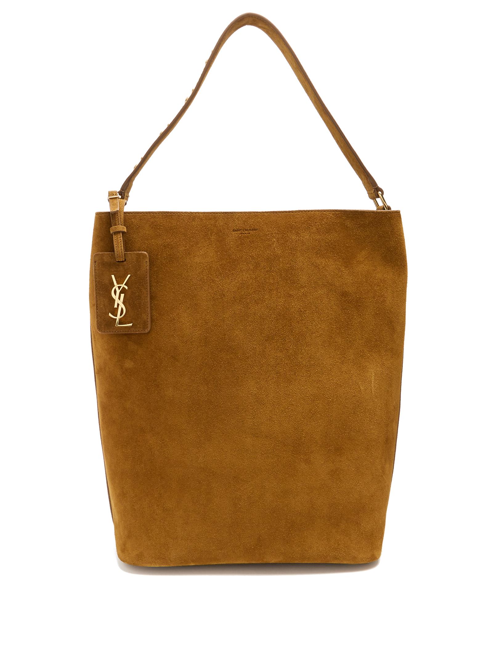 tan suede shoulder bag