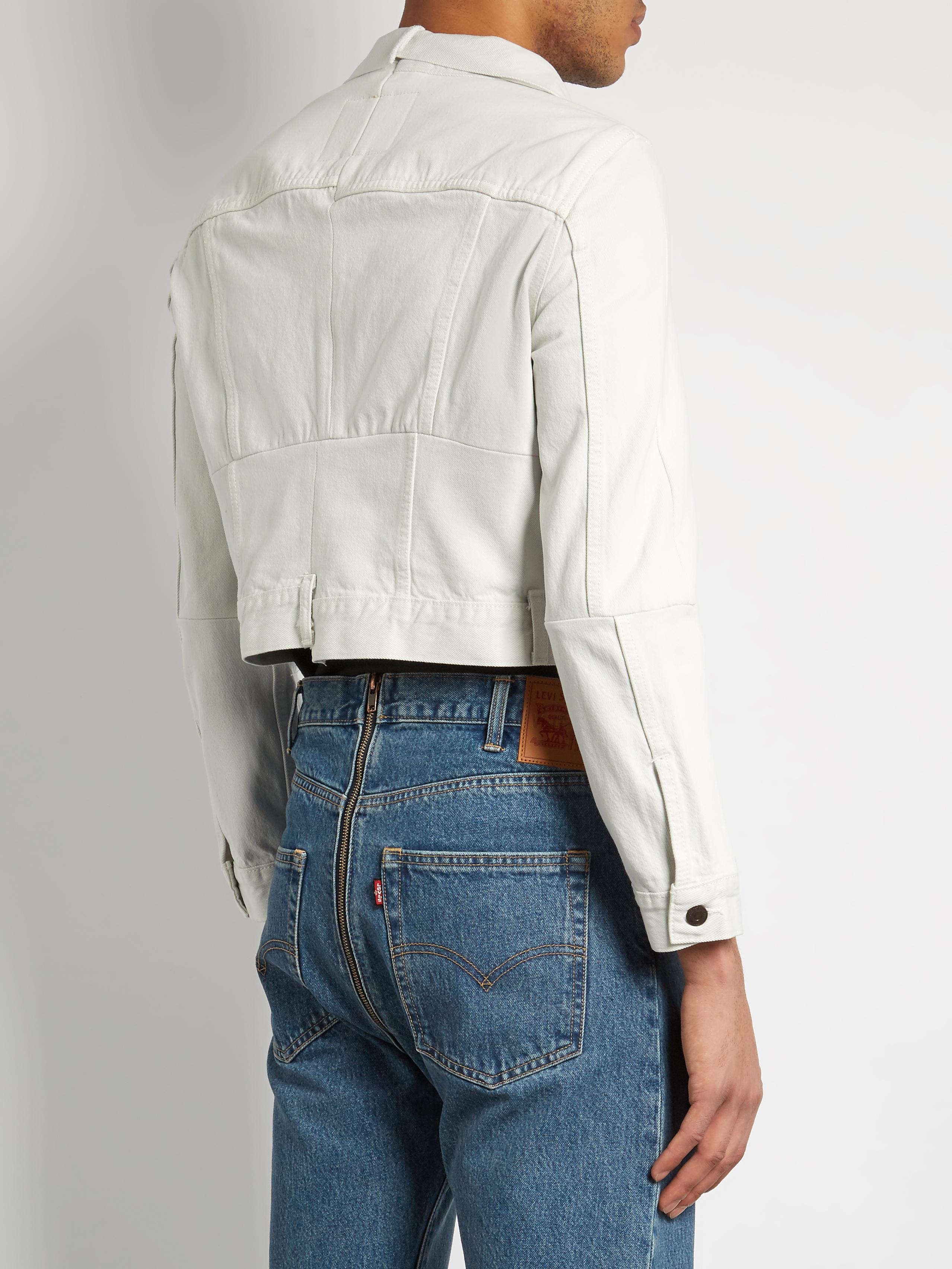 levis crop denim jacket