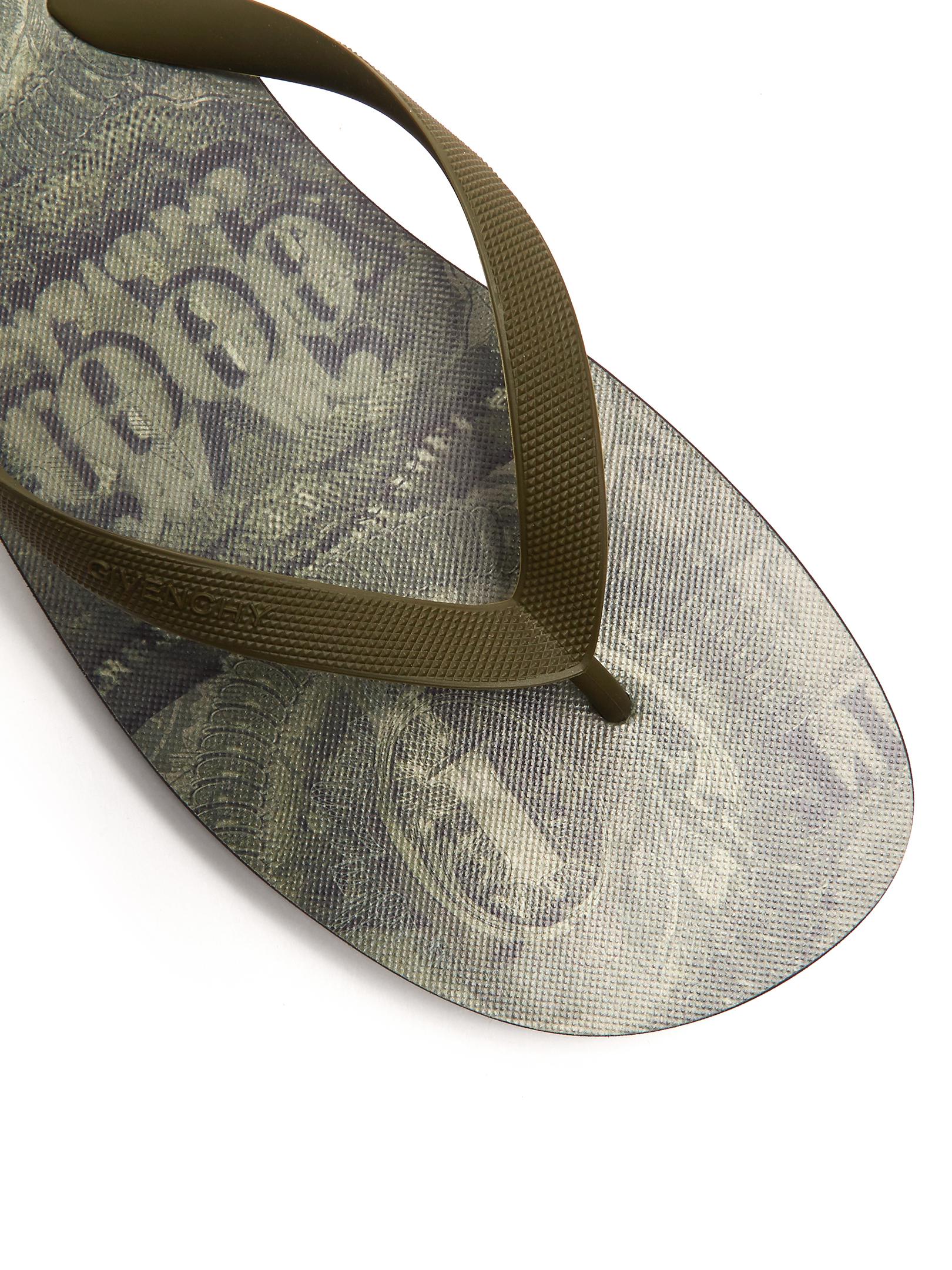 Lyst - Givenchy Dollar-print Flip-flops for Men