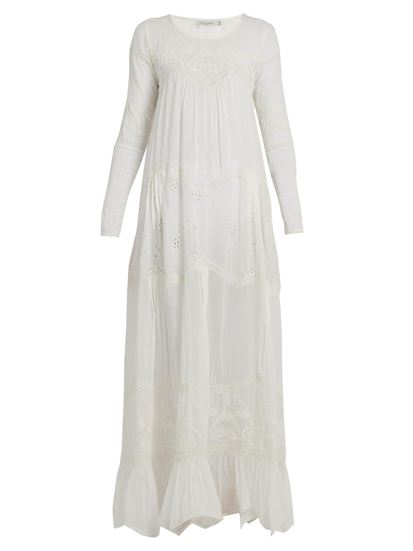 Lyst Mes demoiselles Vaudeville Embroidered Cottongauze Maxi Dress