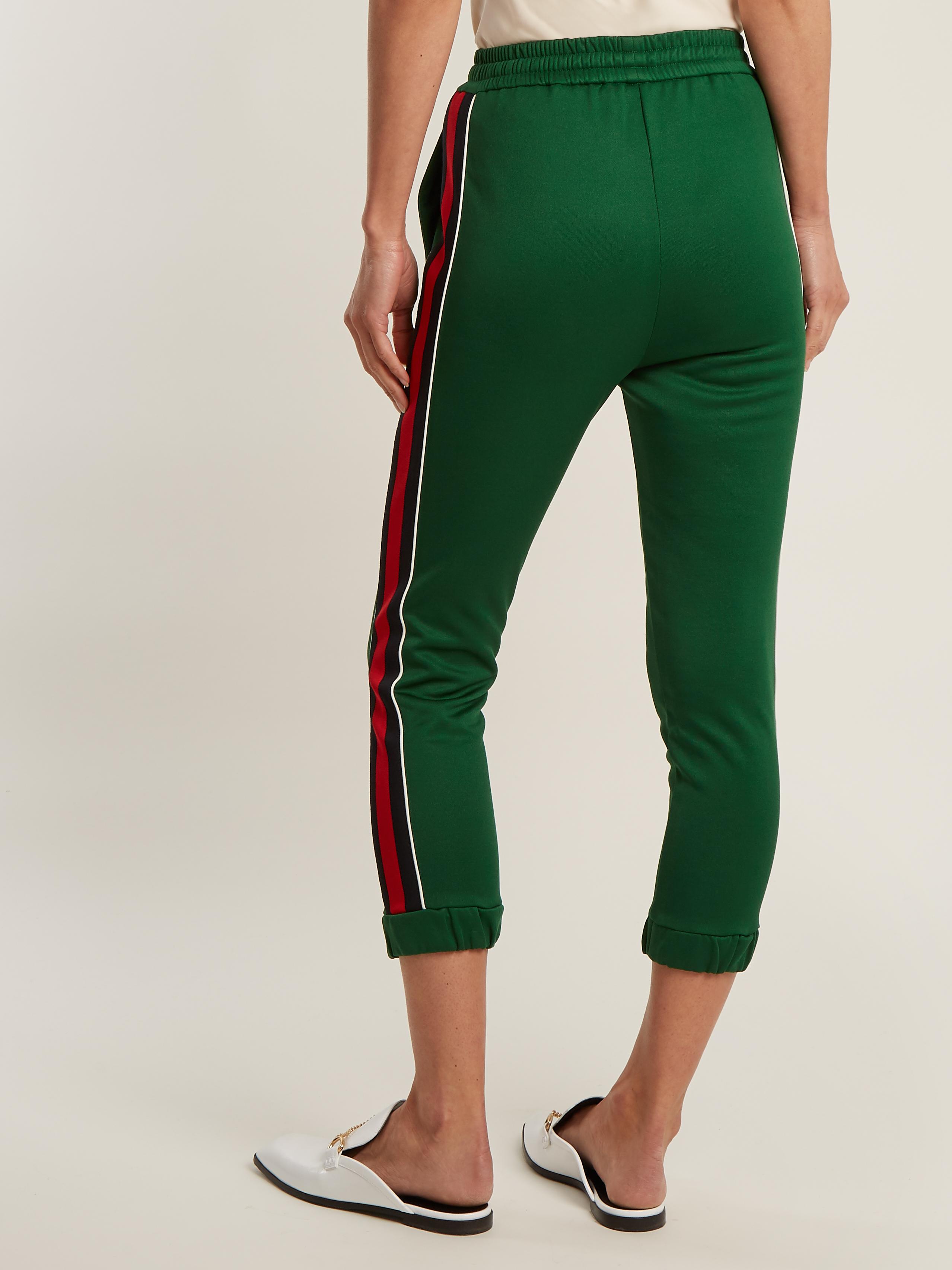 green gucci sweatpants