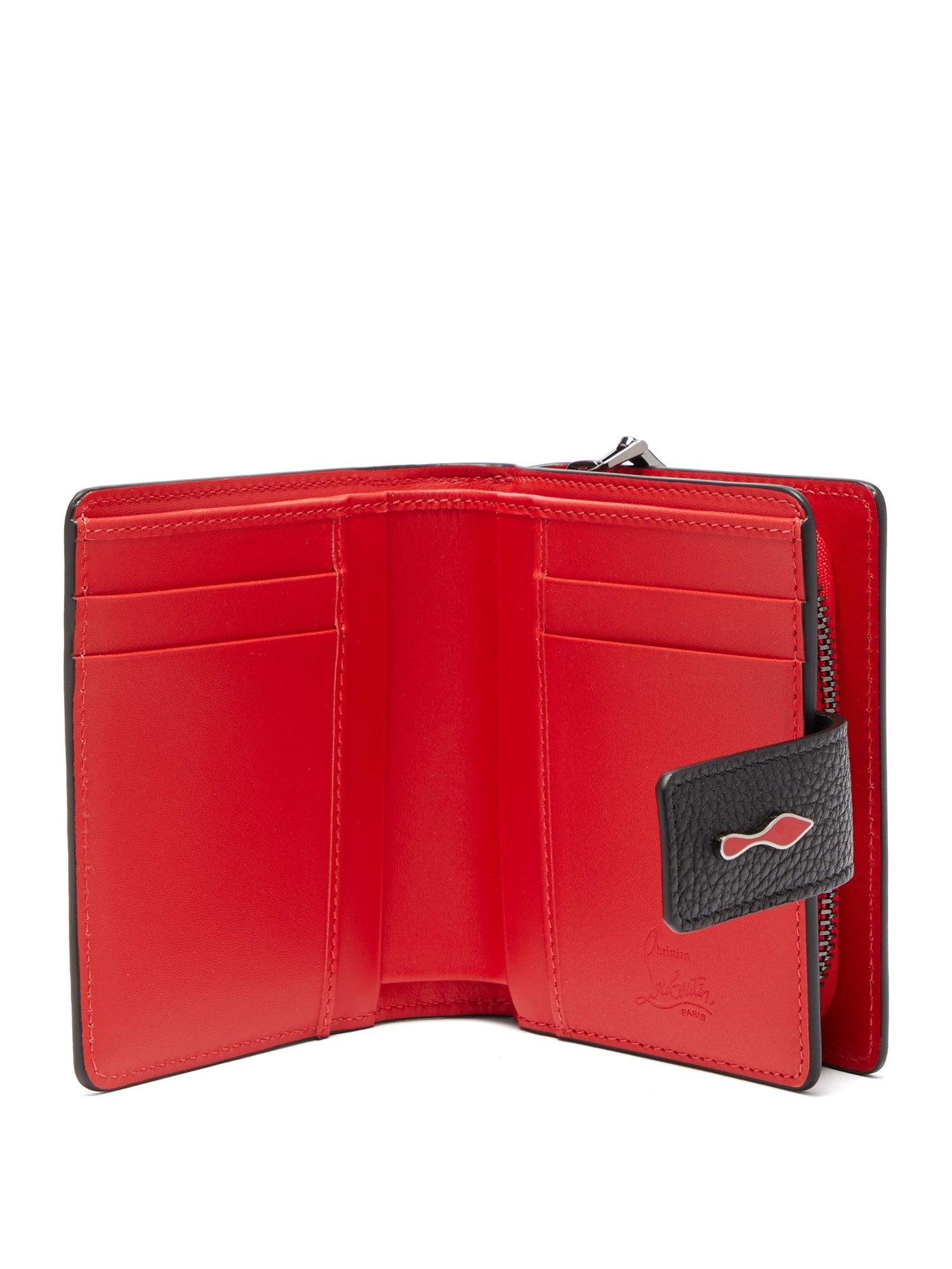 Christian Louboutin Paloma Bi Fold Grained Leather Wallet - Lyst