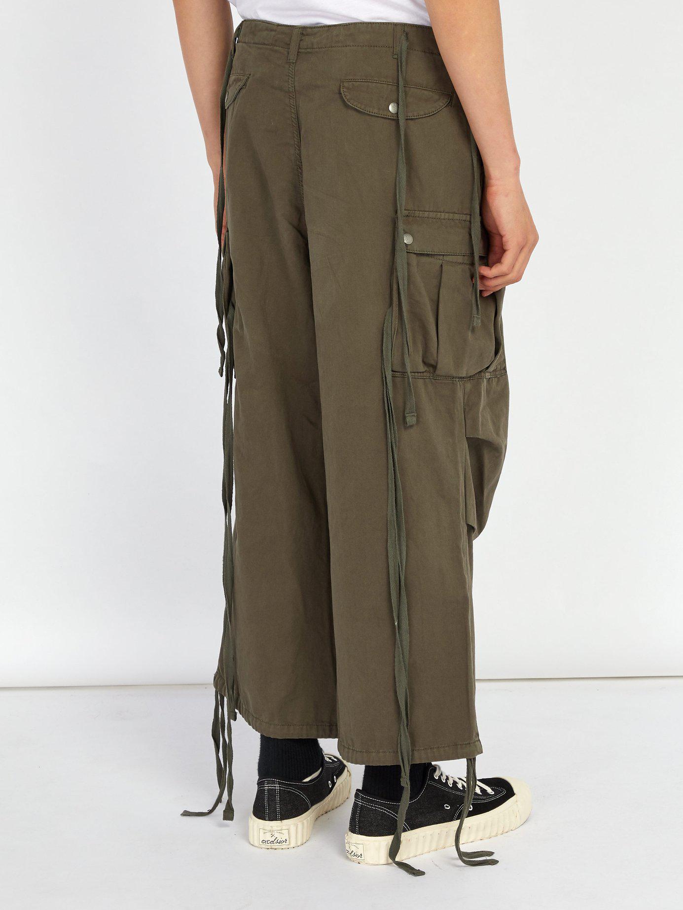 cotton cargo trousers womens