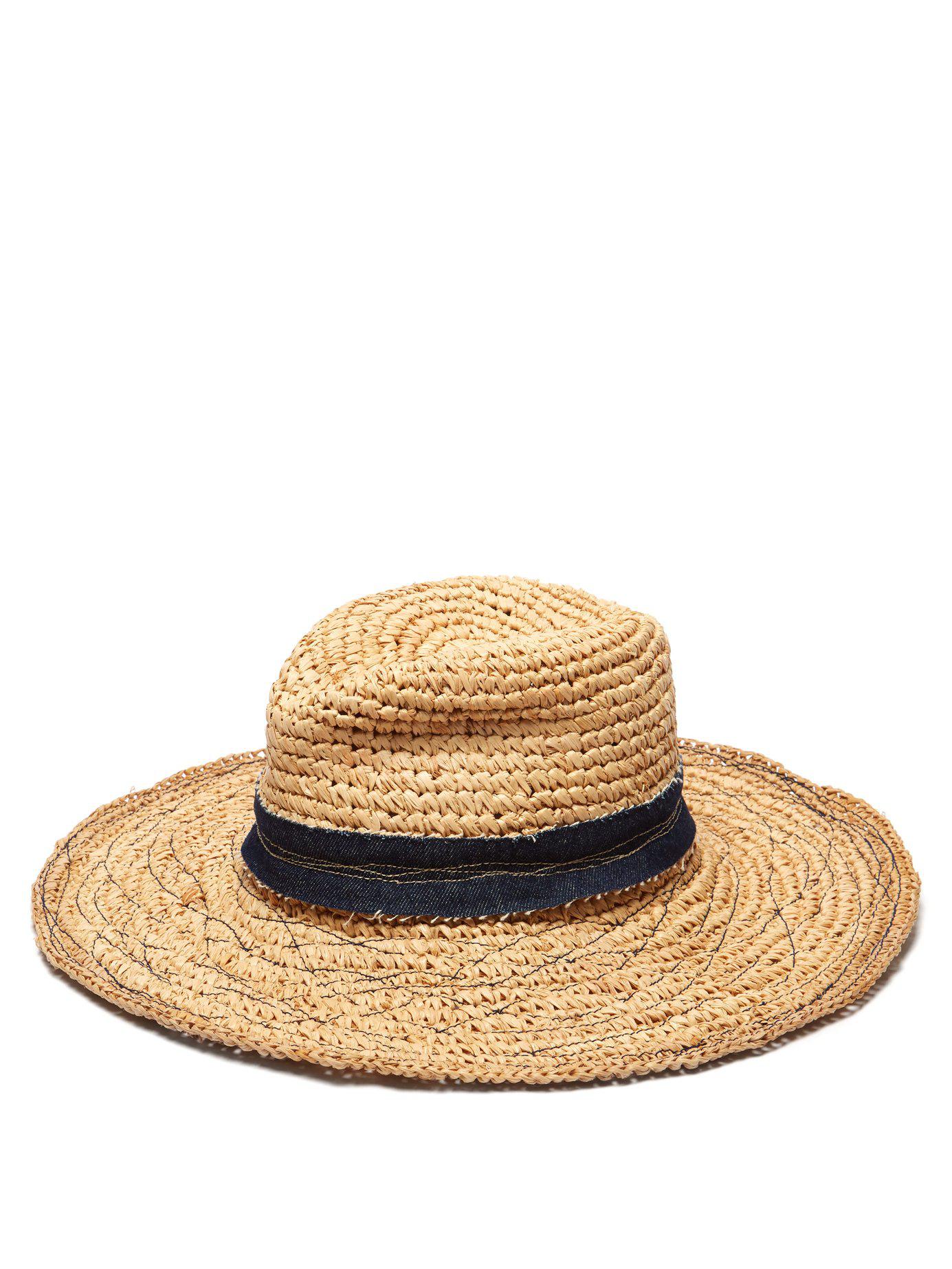 Lola Hats Mama Tarboush Wide Brim Straw Hat in Natural - Lyst