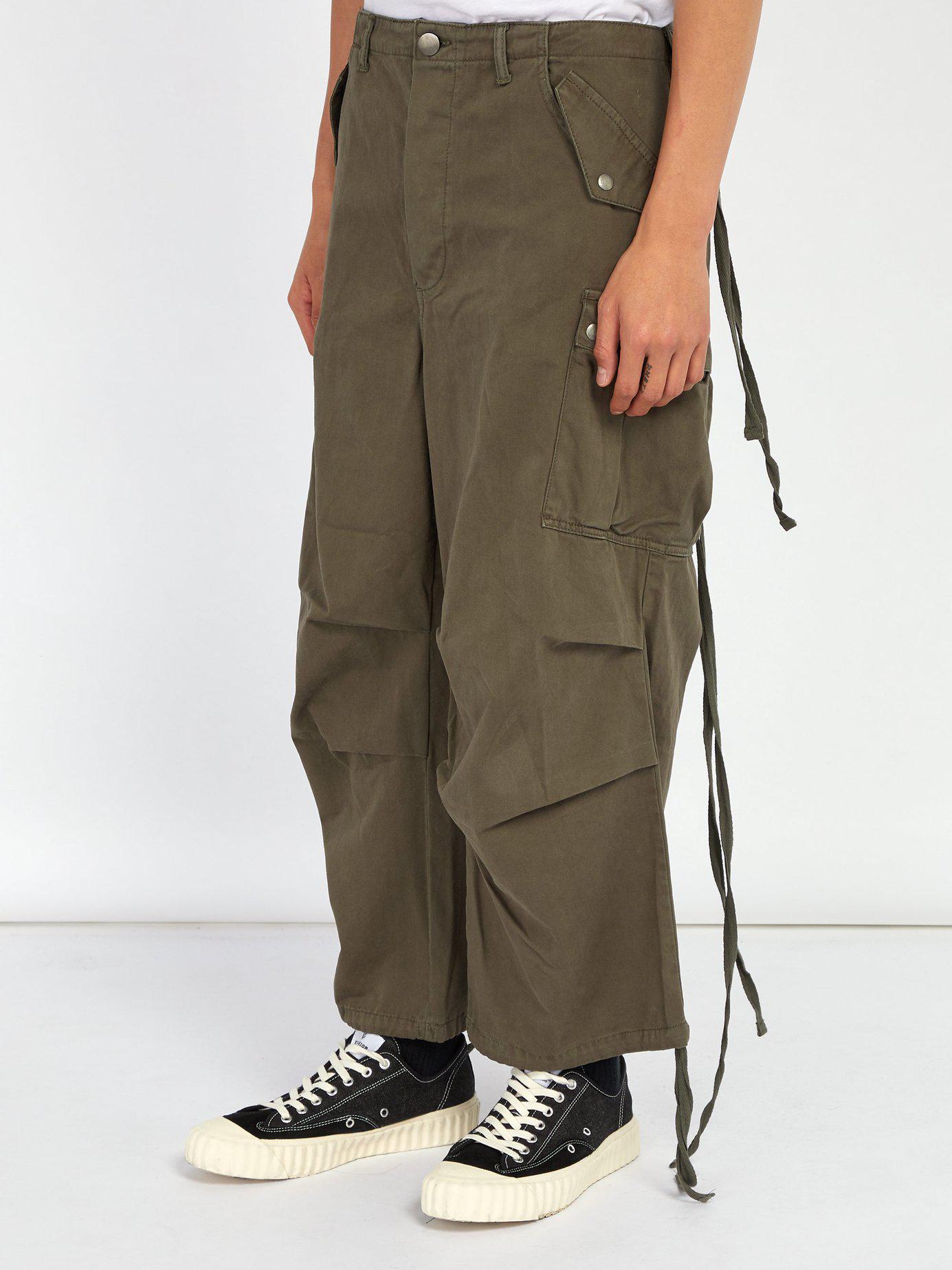 red cargo trousers mens