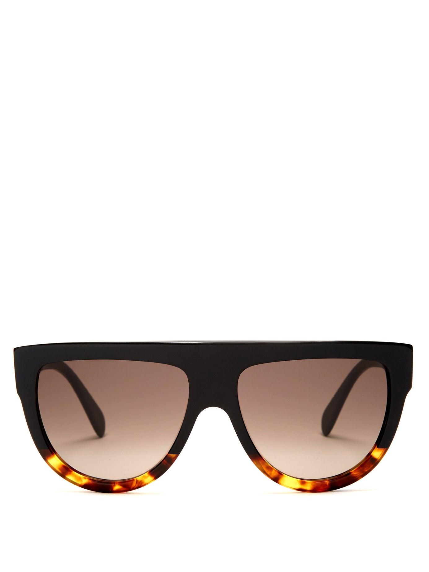 Céline D Frame Acetate Sunglasses in Black Lyst