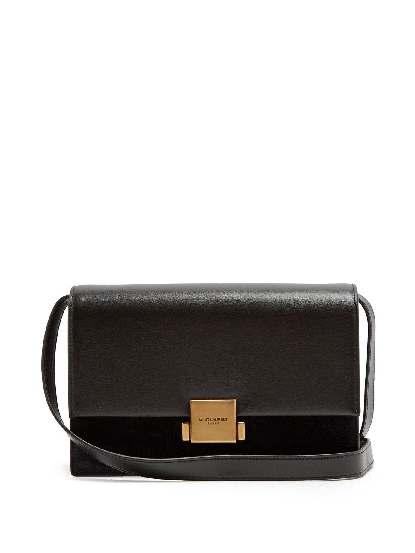 medium bellechasse saint laurent bag in black leather