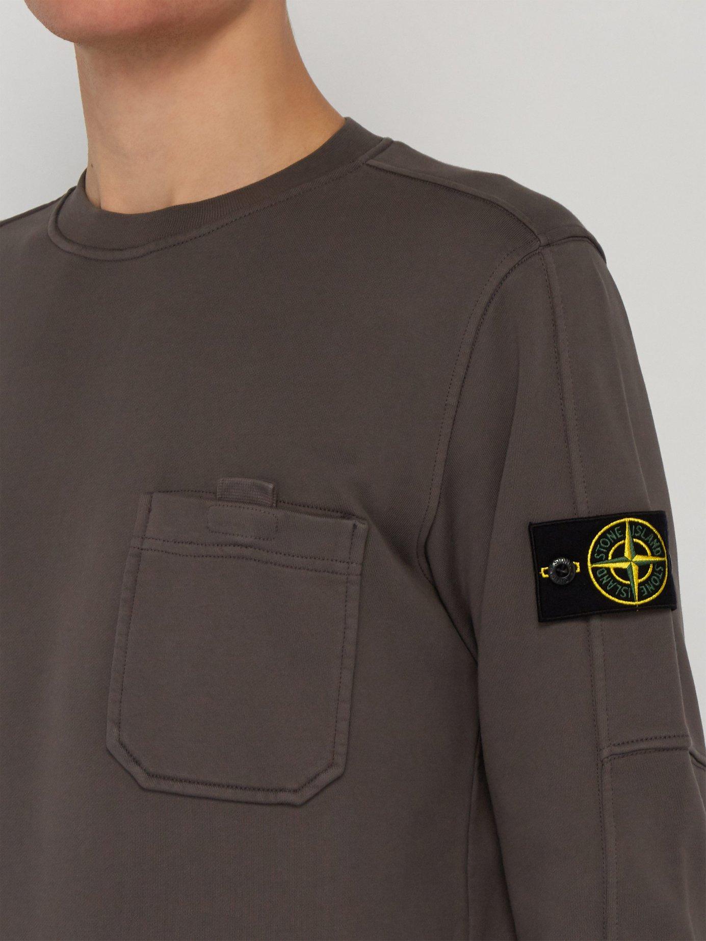 stone island brown sweatshirt