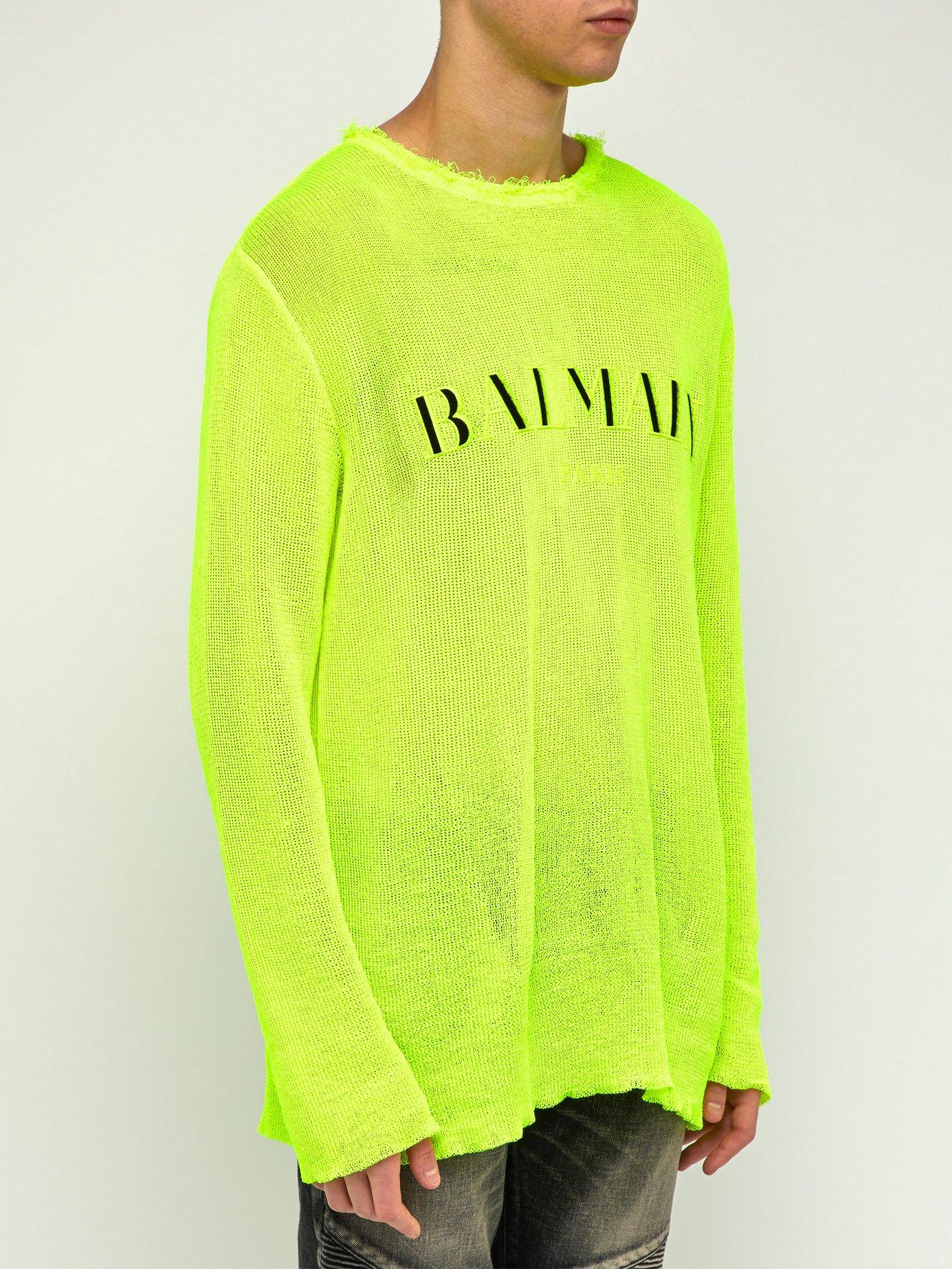 yellow balmain hoodie