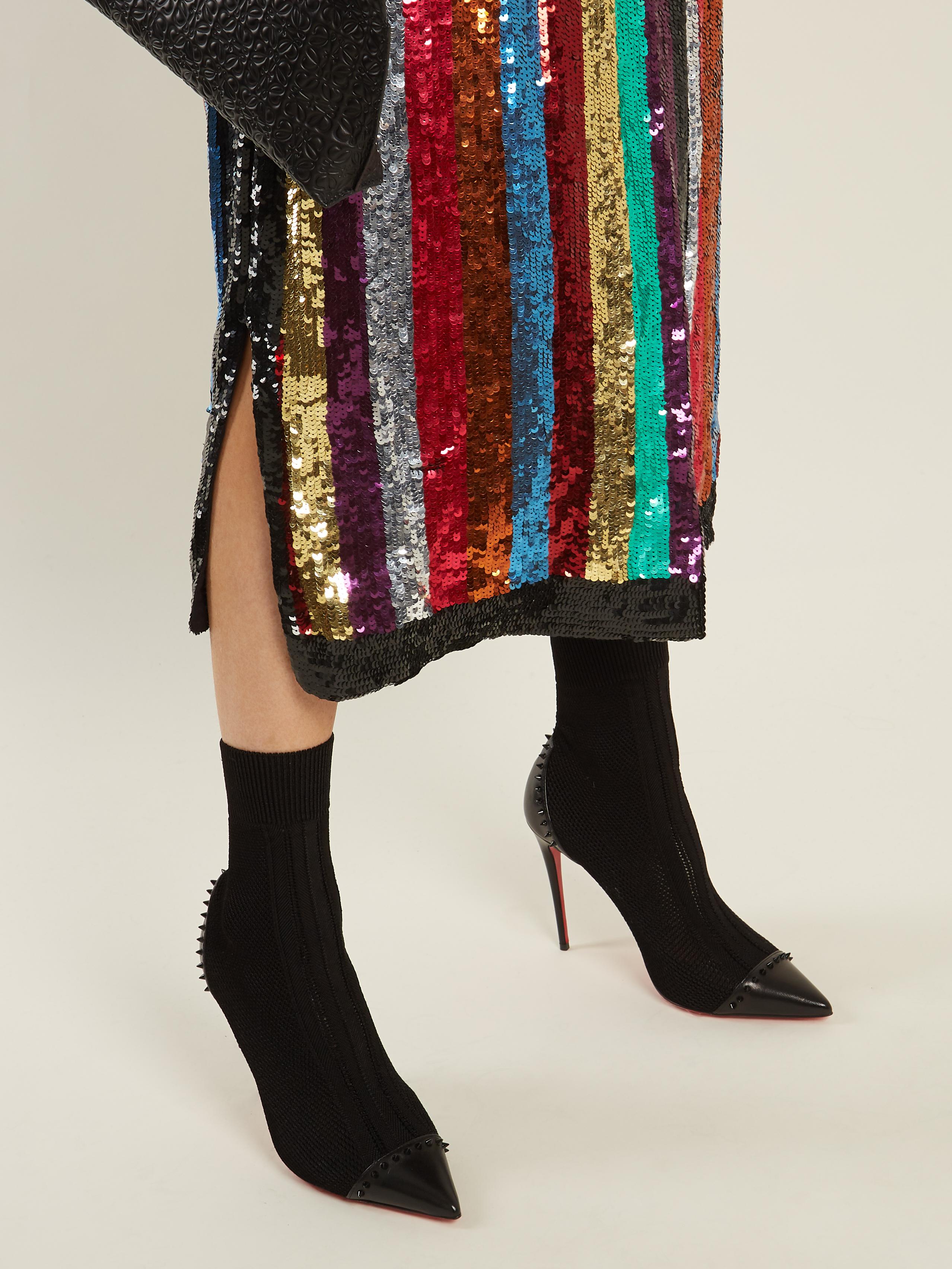 Louboutin sock boot