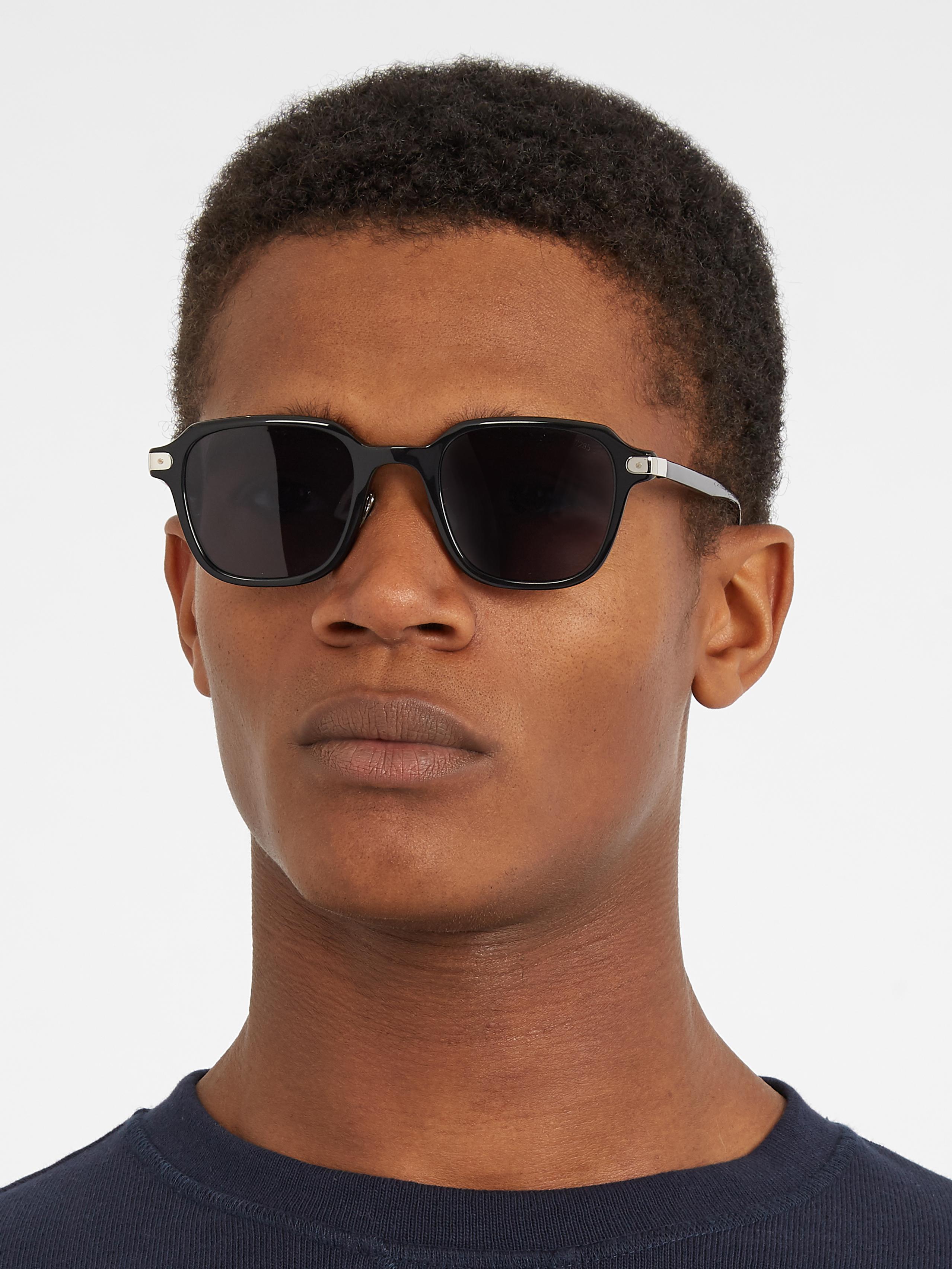 Lyst - Eyevan 7285 728 Square-frame Acetate Sunglasses in Black for Men