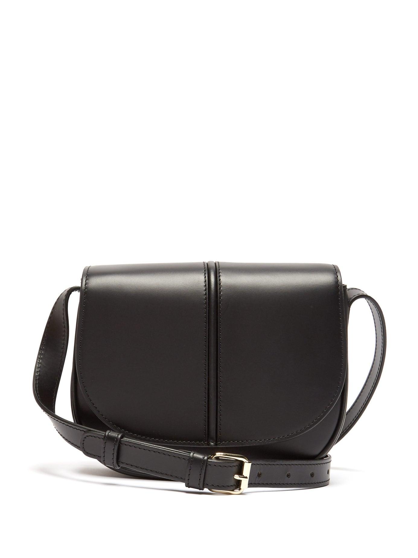 A.P.C. Betty Leather Cross Body Bag in Black - Lyst