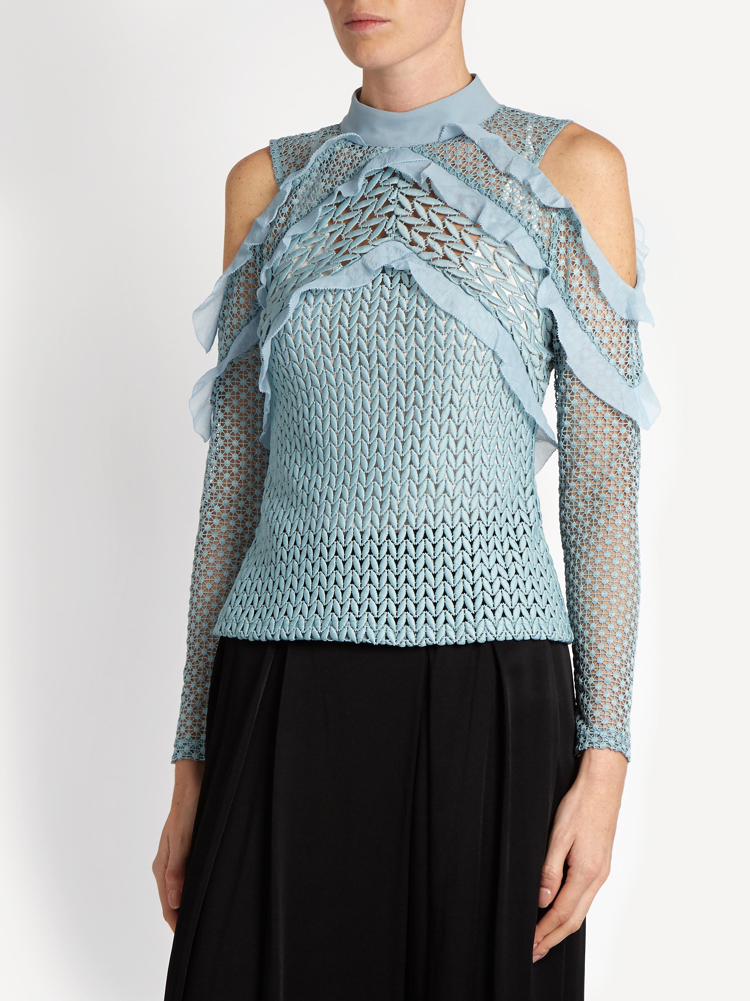 self portrait blue lace