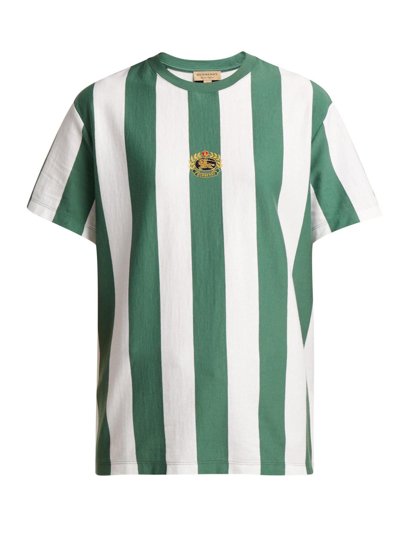 Burberry Logo Crest Cotton T Shirt - Lyst