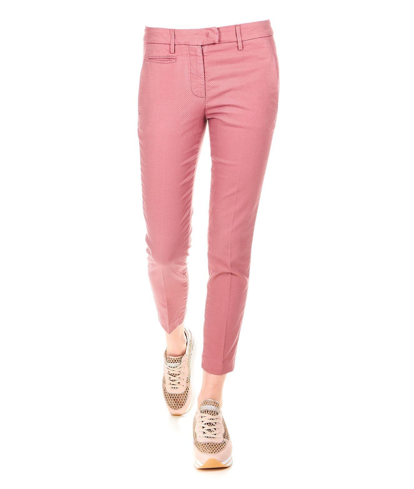 Dondup Pink Polyester Pants in Pink - Lyst