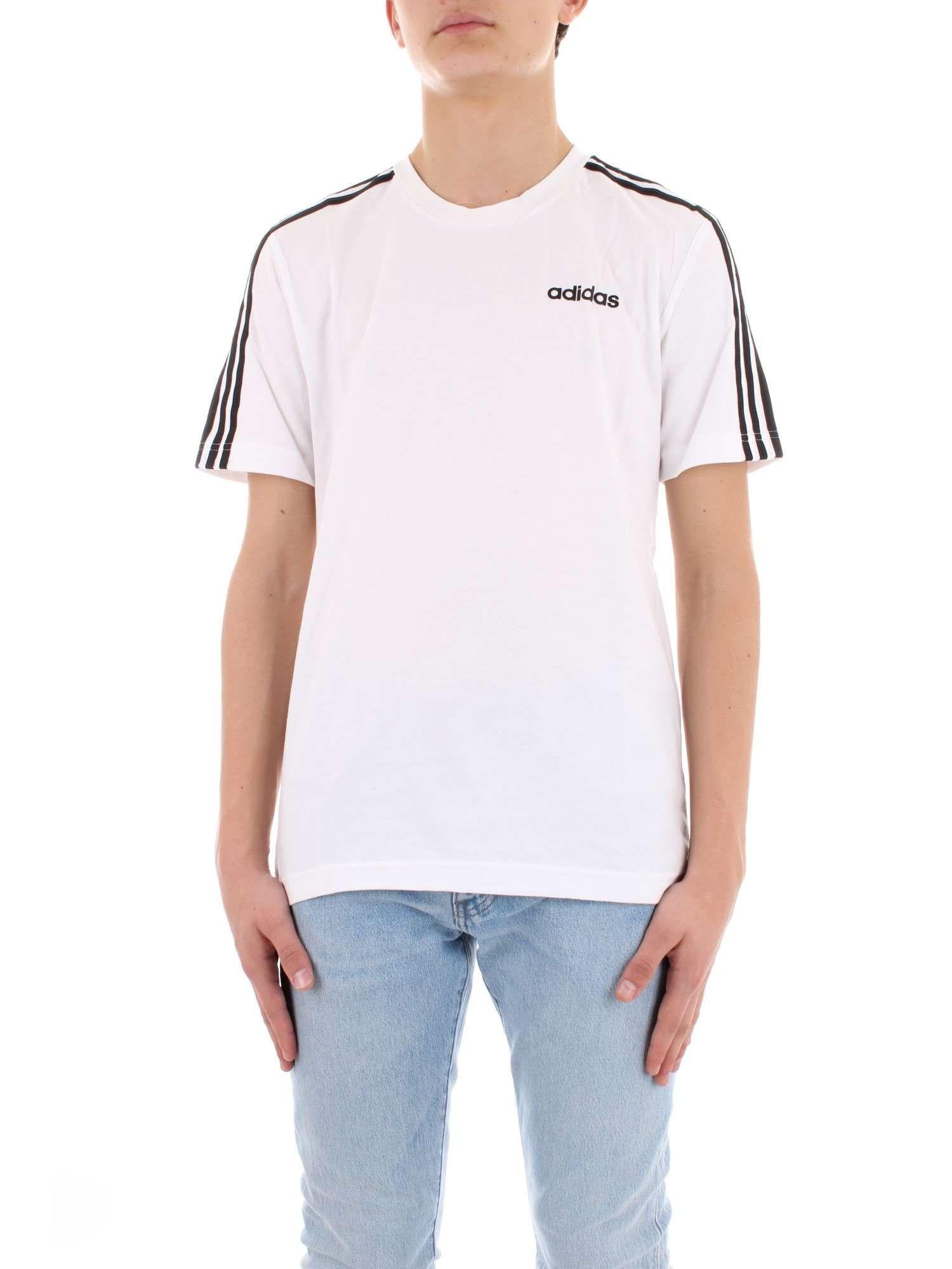 adidas White Cotton T-shirt in White for Men - Lyst