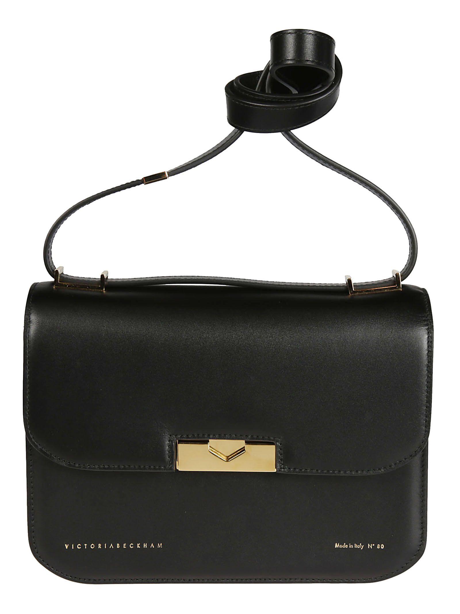 Victoria Beckham Black Leather Shoulder Bag in Black Lyst