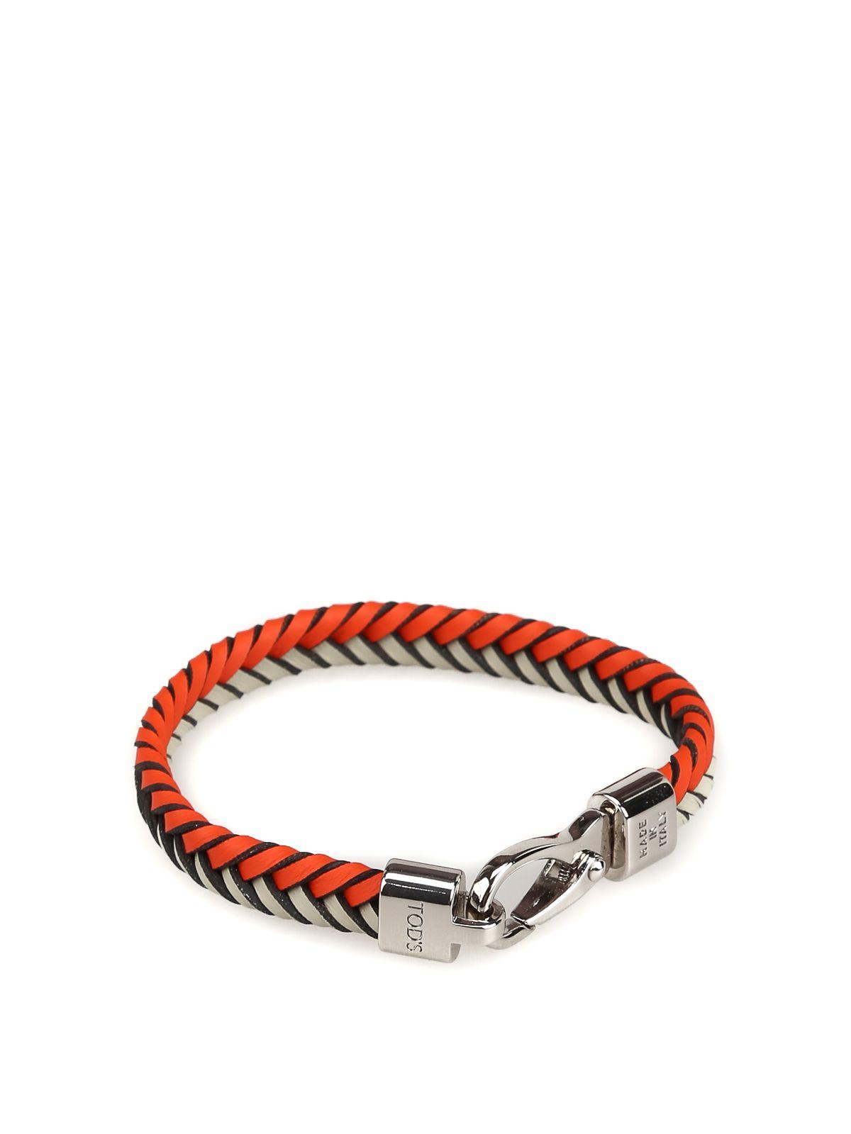 Tod's Multicolor Leather Bracelet in Brown for Men - Lyst