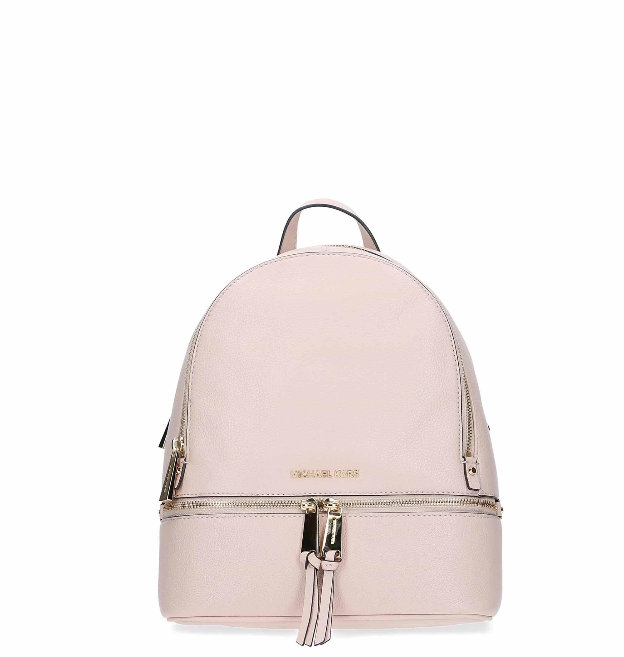 Michael Kors Pink Leather Backpack in Pink - Lyst