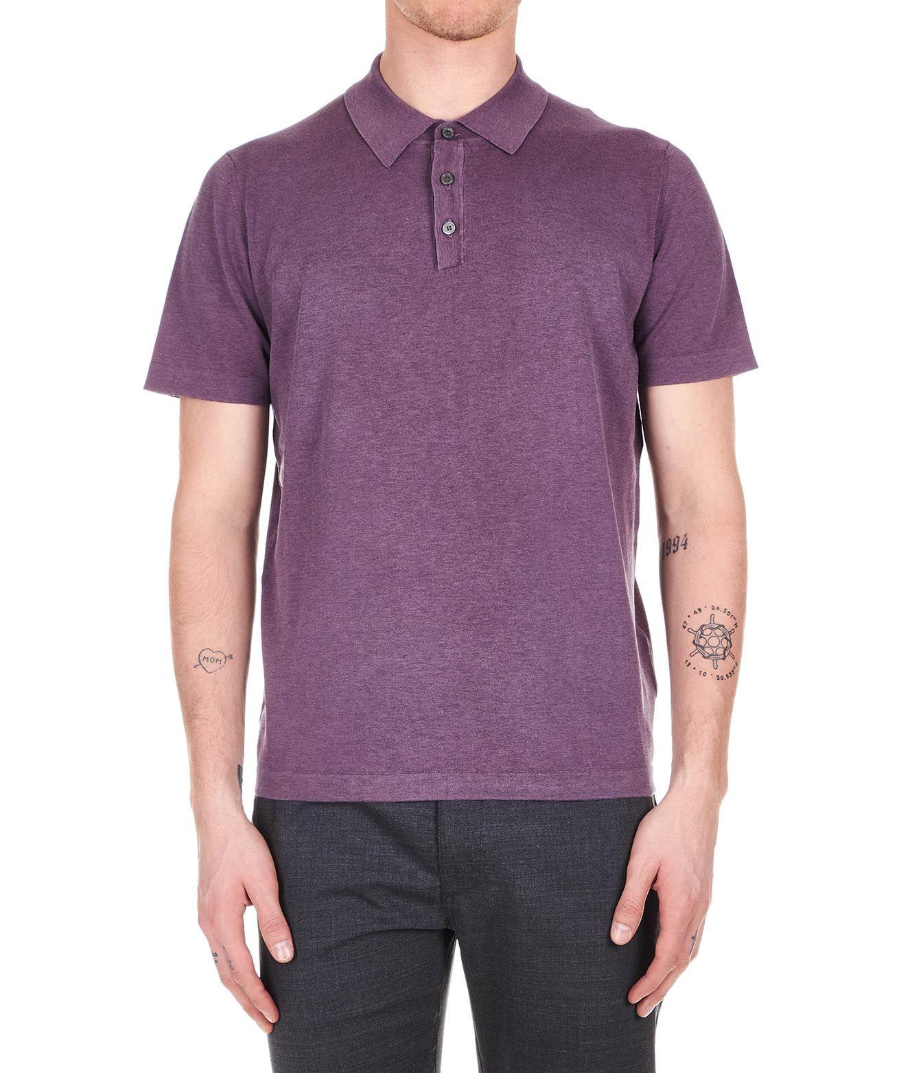 Ballantyne Purple Cotton Polo Shirt in Purple for Men Lyst