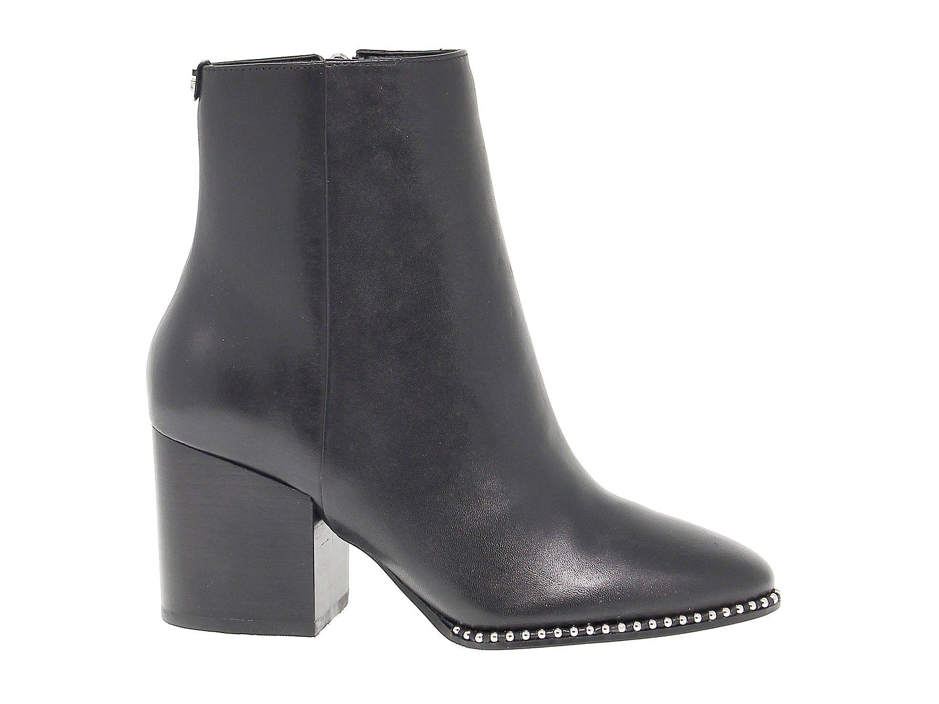 Guess Black Leather Ankle Boots In Black Lyst 4642